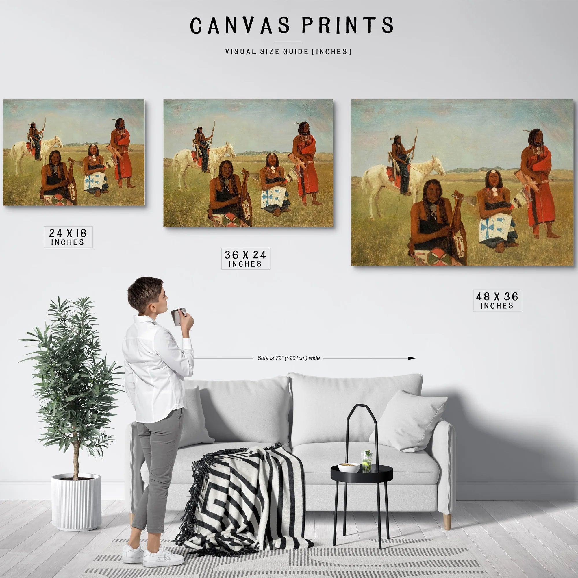 Indians Near Fort Laramie By Albert Bierstadt Fine Art Print