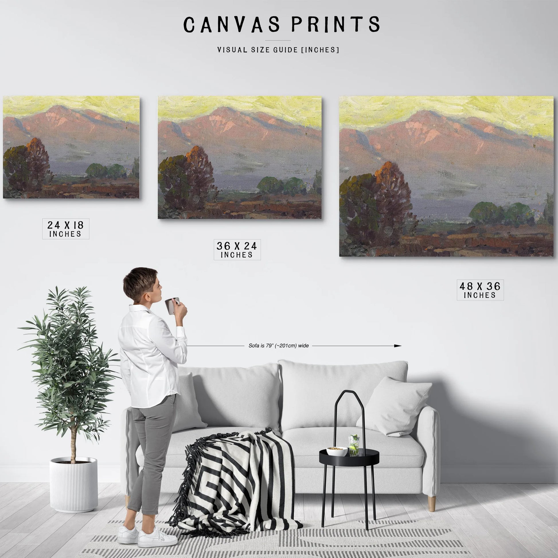 Mountains At Sundown By Edgar Payne Fine Art Print