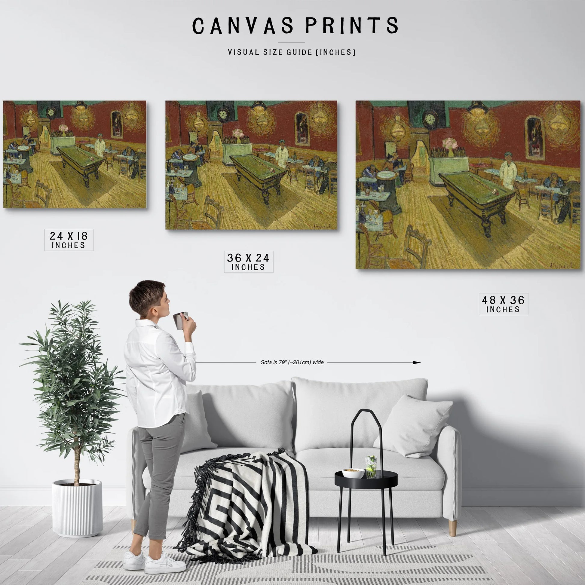 Le Cafe De Nuit (The Night Cafe) By Vincent Van Gogh Fine Art Print