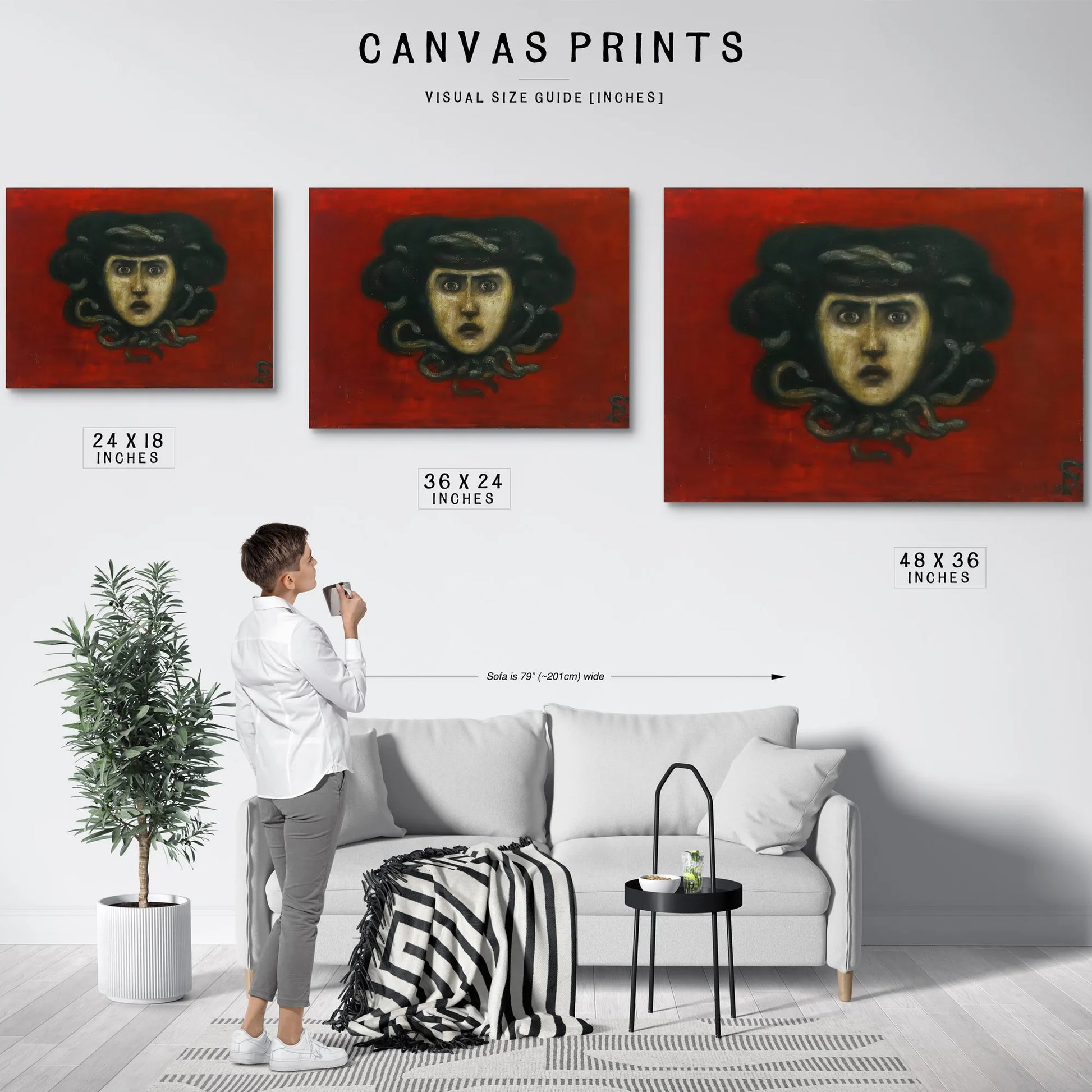Head Of Medusa By Florine Stettheimer Fine Art Print