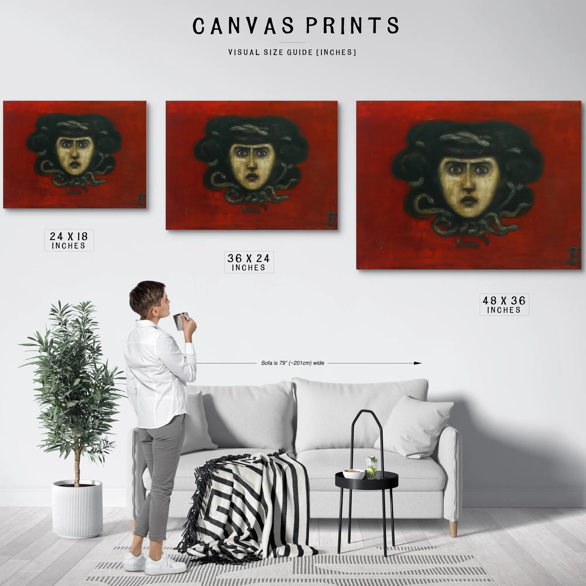 Head Of Medusa By Florine Stettheimer Fine Art Print