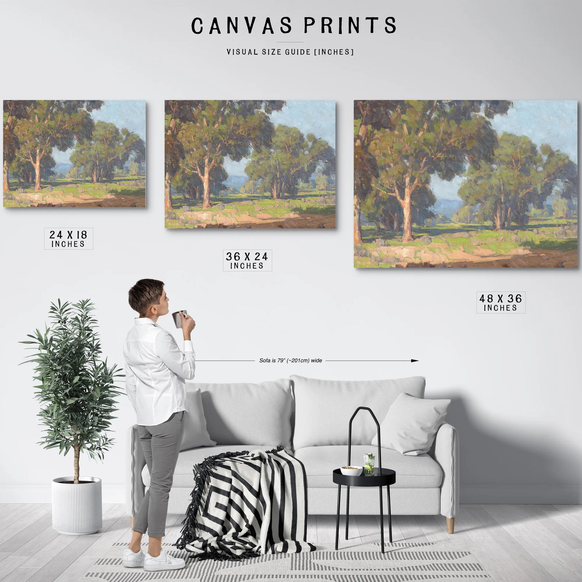A Grove Of Trees In The Valley By Edgar Payne Fine Art Print