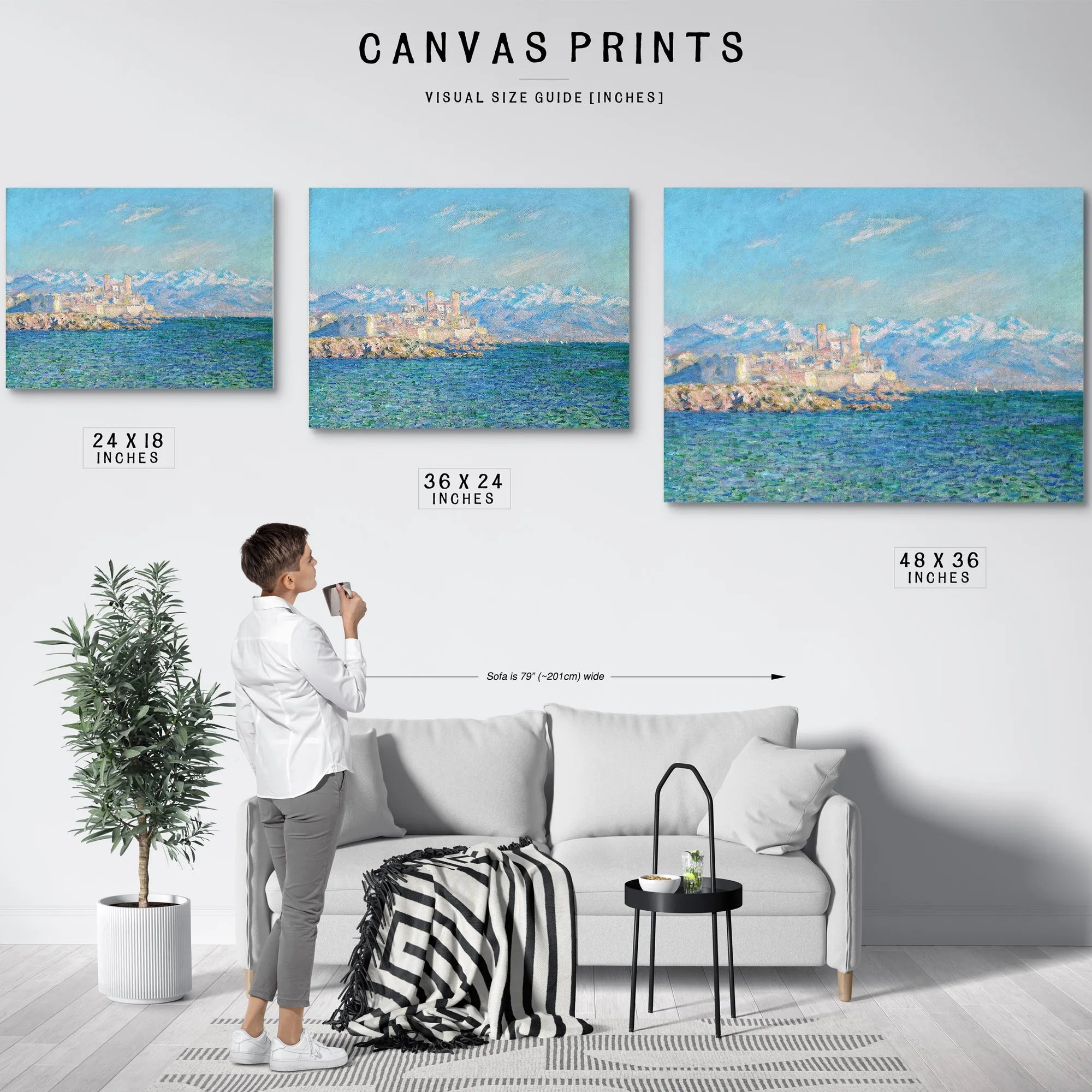 Antibes Afternoon Effect By Claude Monet Fine Art Print