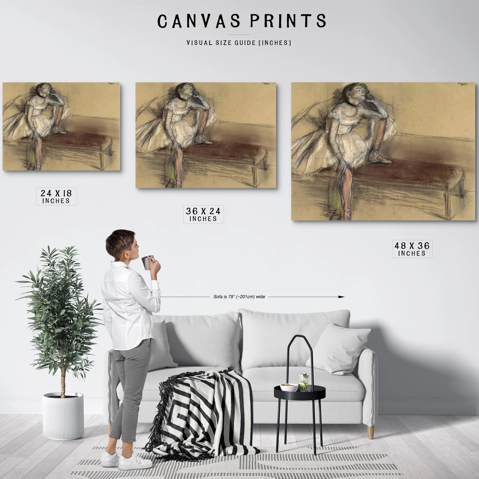 A. Coryphee Resting By Edgar Degas Fine Art Print