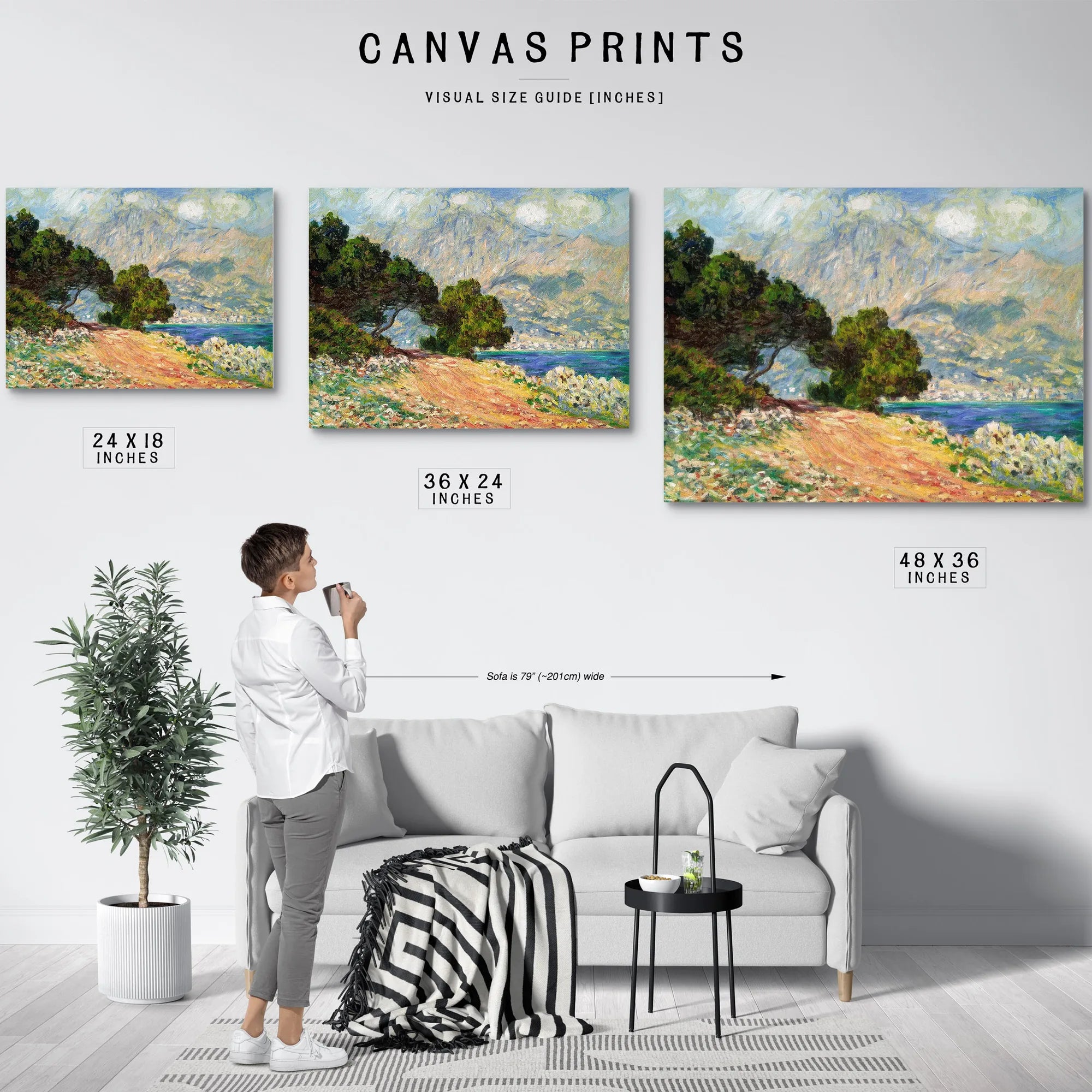 Cap Martin By Claude Monet Fine Art Print