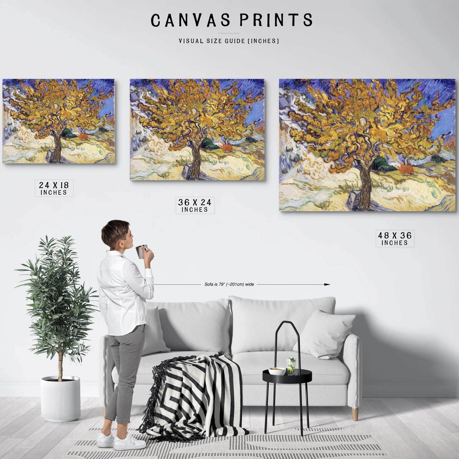 Mulberry Tree By Vincent Van Gogh Fine Art Print