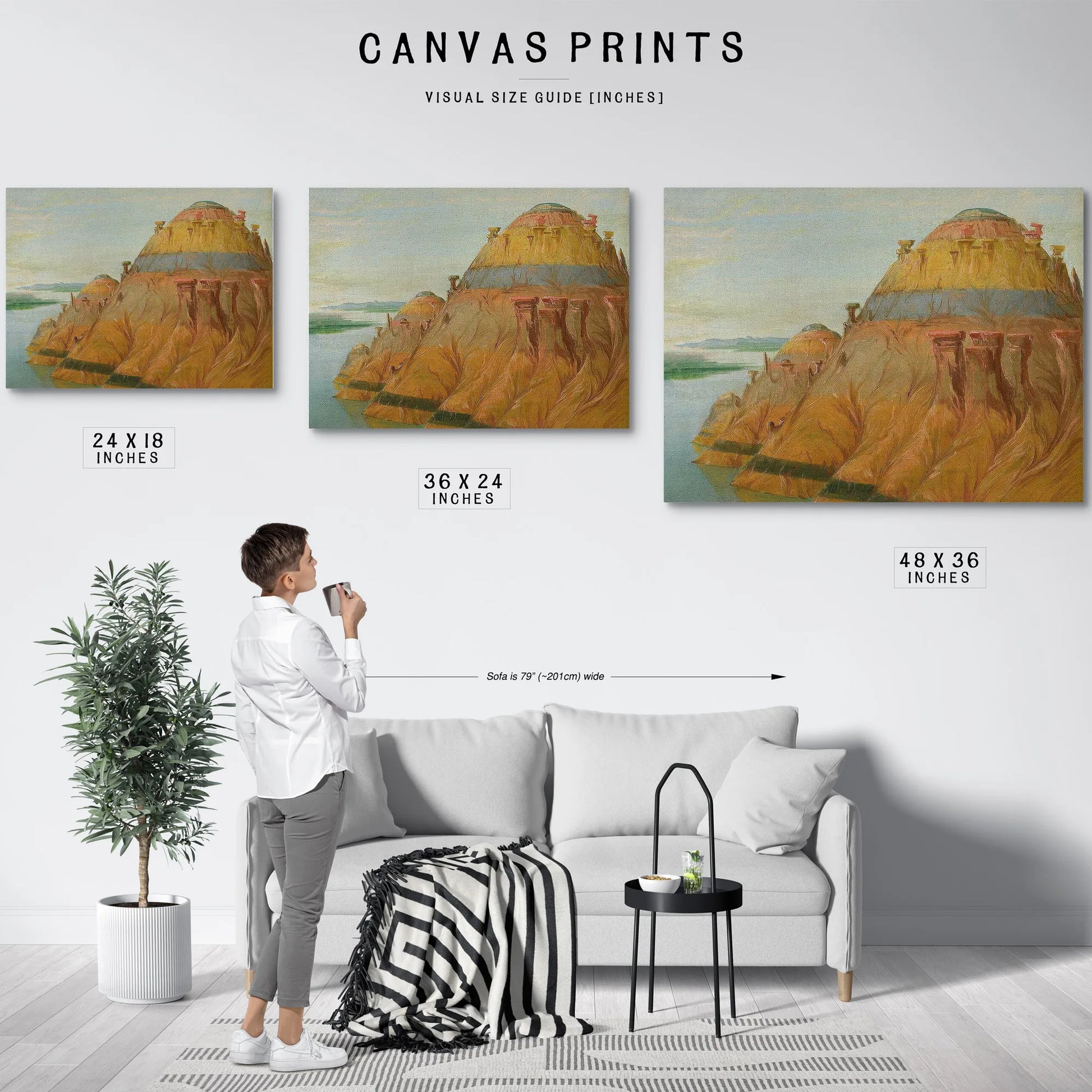 Picturesque Clay Bluff, 1700 Miles Above St. Louis' By George Catlin Fine Art Print