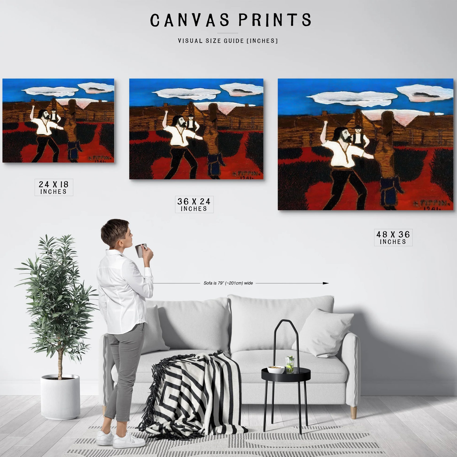 The Whipping By Horace Pippin Fine Art Print