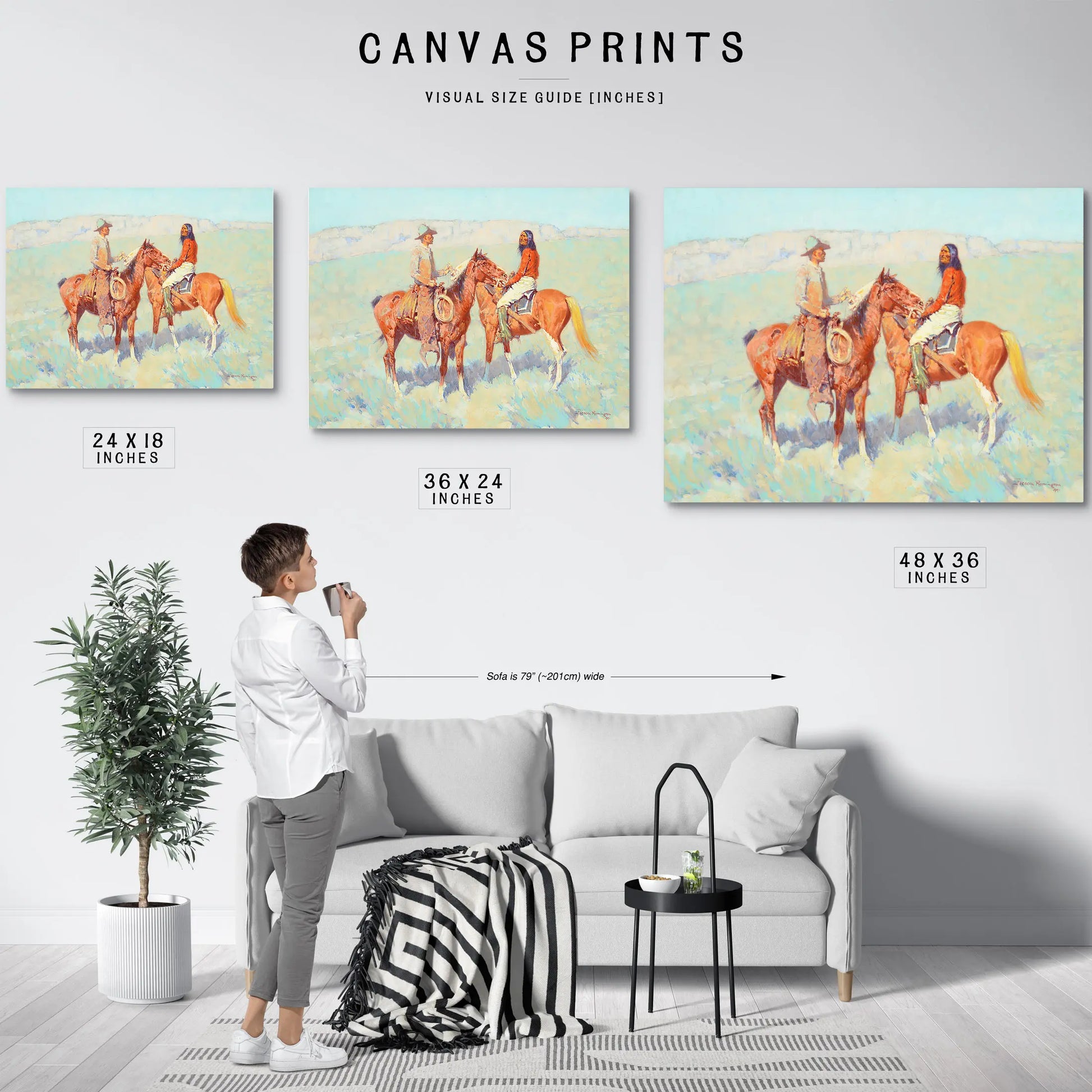 Casuals On The Range By Frederic Remington by Frederic Remington
