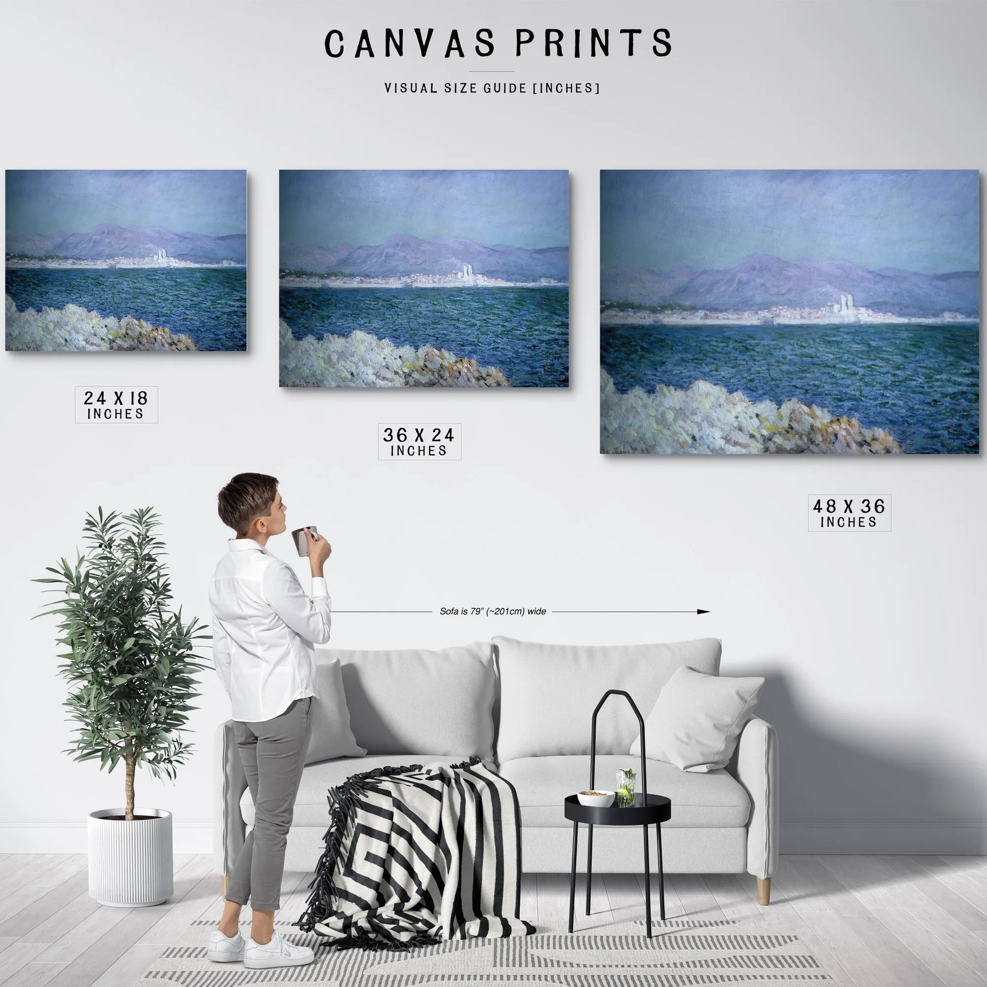 Gulf Of Antibes By Claude Monet Fine Art Print