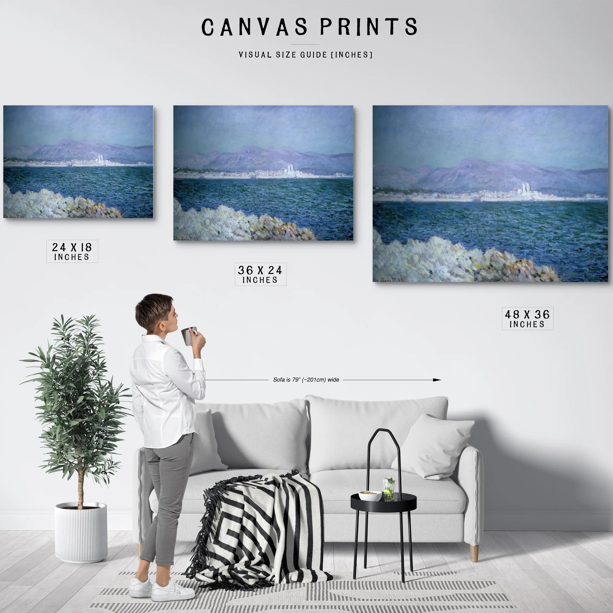 Gulf Of Antibes By Claude Monet Fine Art Print