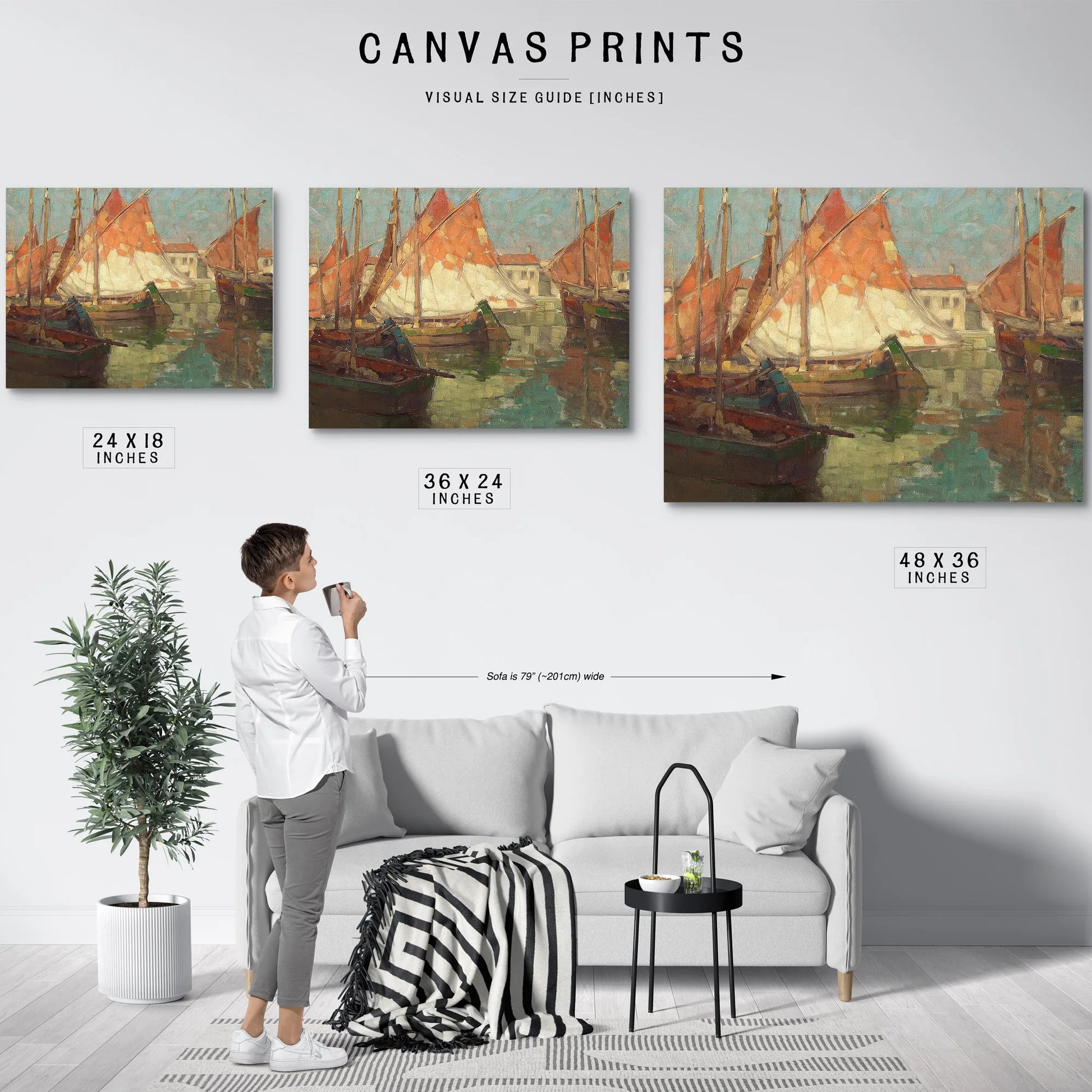 Harbor Of Golden Sails By Edgar Payne Fine Art Print