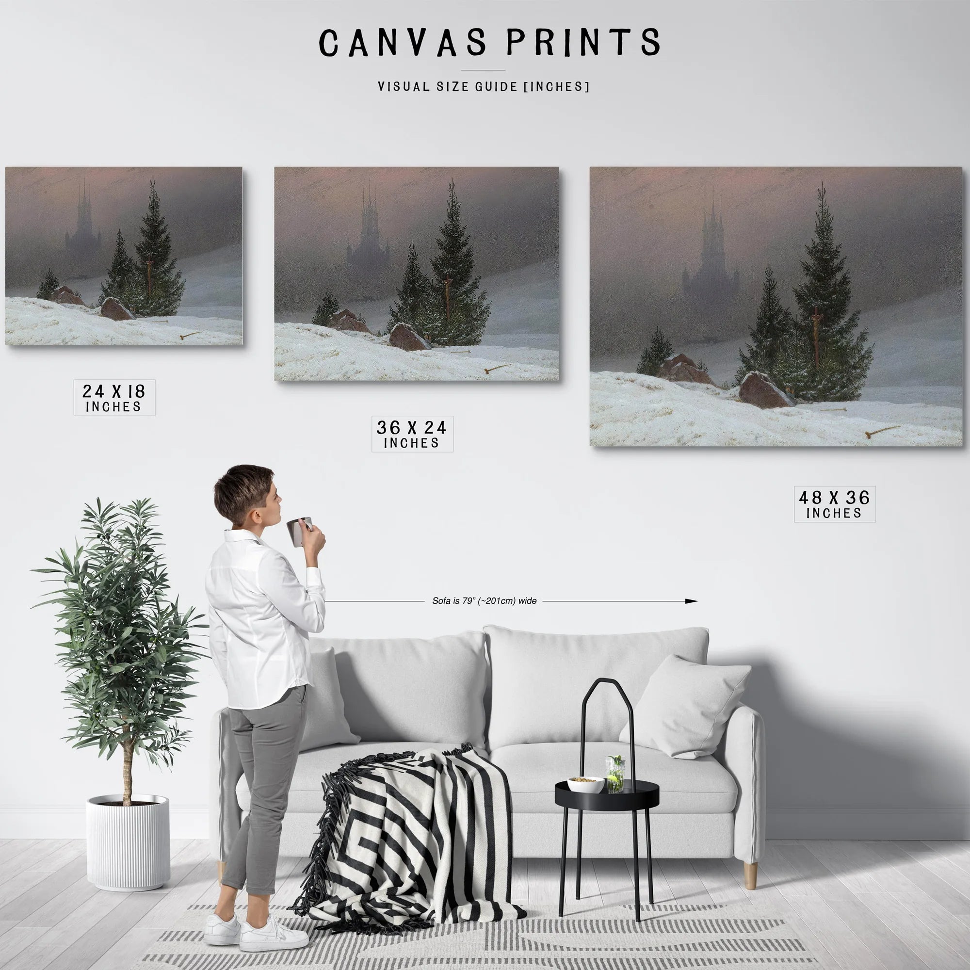 Winter Landscape 1811 By Caspar David Friedrich Fine Art Print
