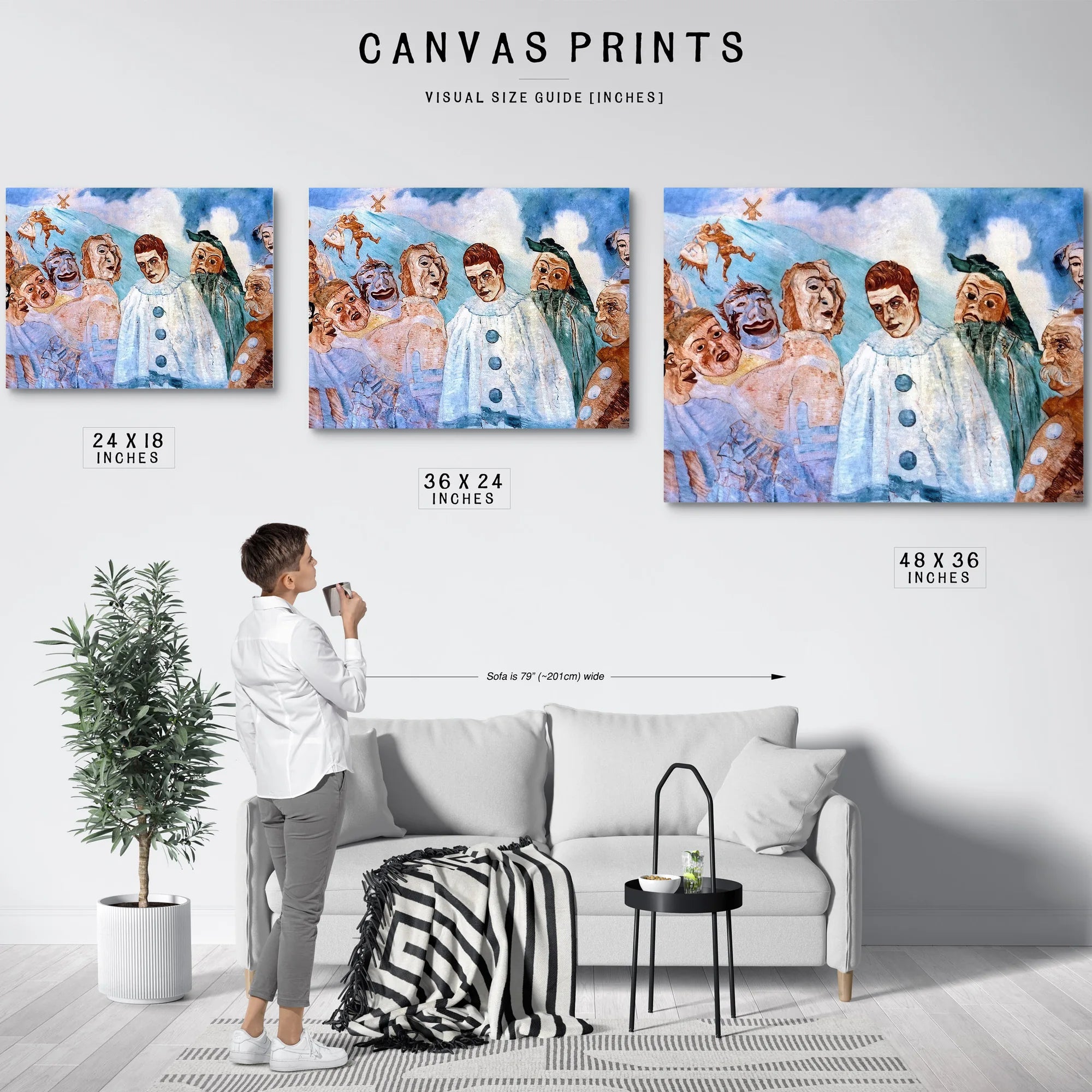 The Despair Of Pierrot By James Ensor Fine Art Print