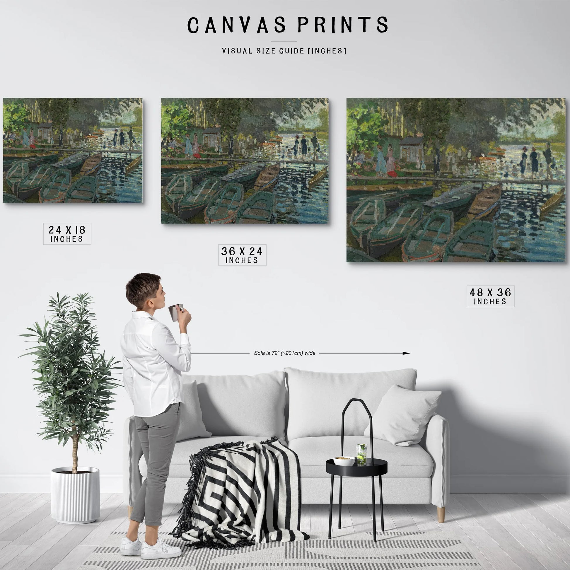 Monet Bathers At La Grenouille Re By Claude Monet Fine Art Print