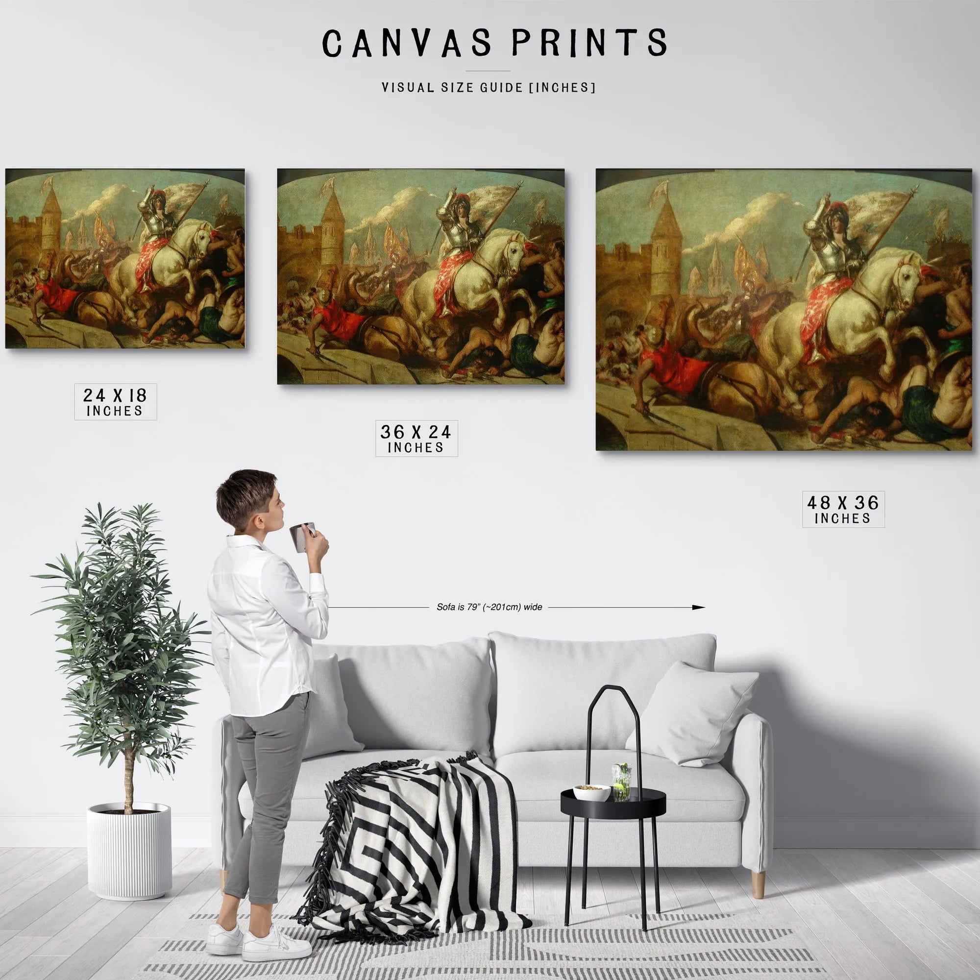 Jeanne D'arc Leaving Orleans By William Etty Fine Art Print