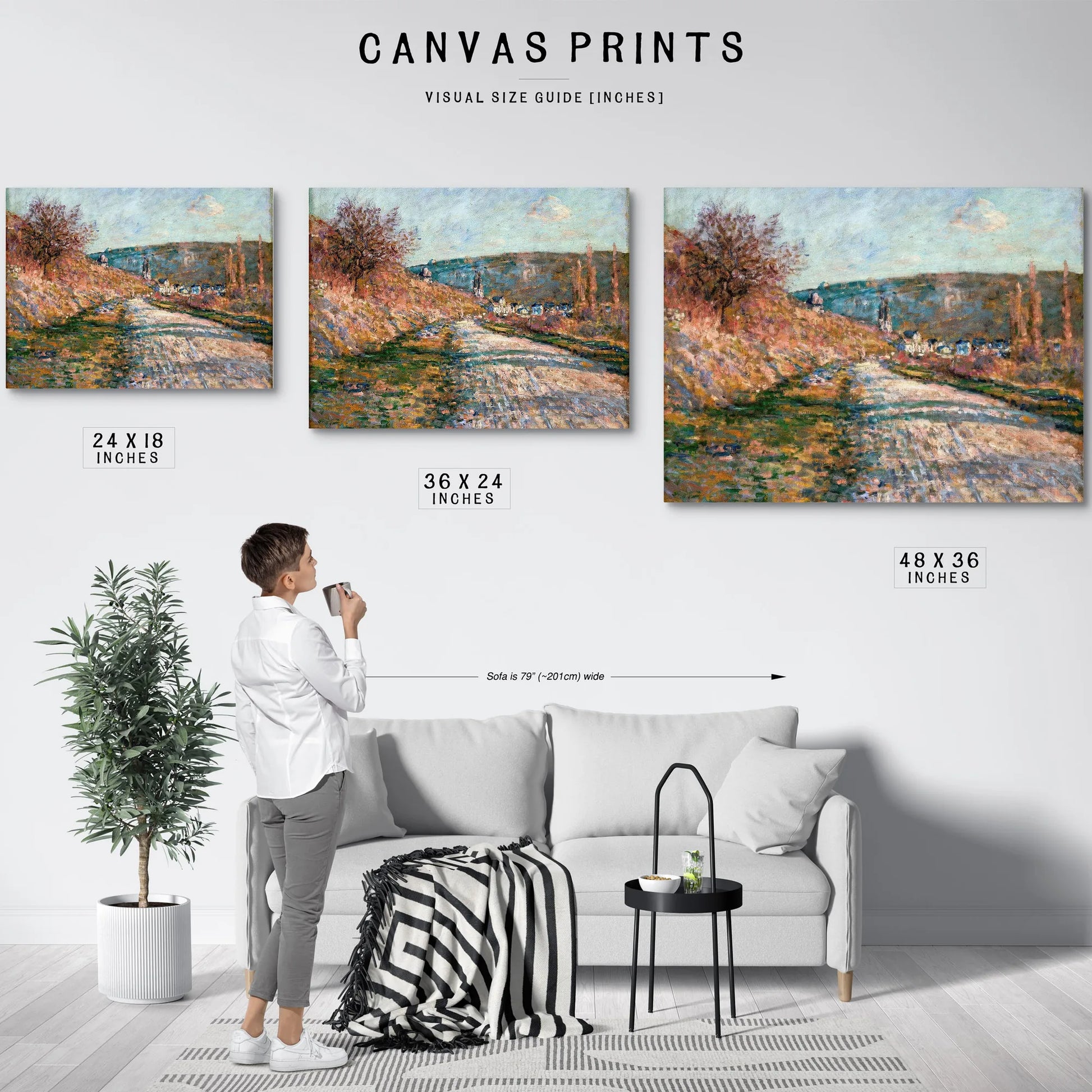 The Road To Vetheuil By Claude Monet Fine Art Print