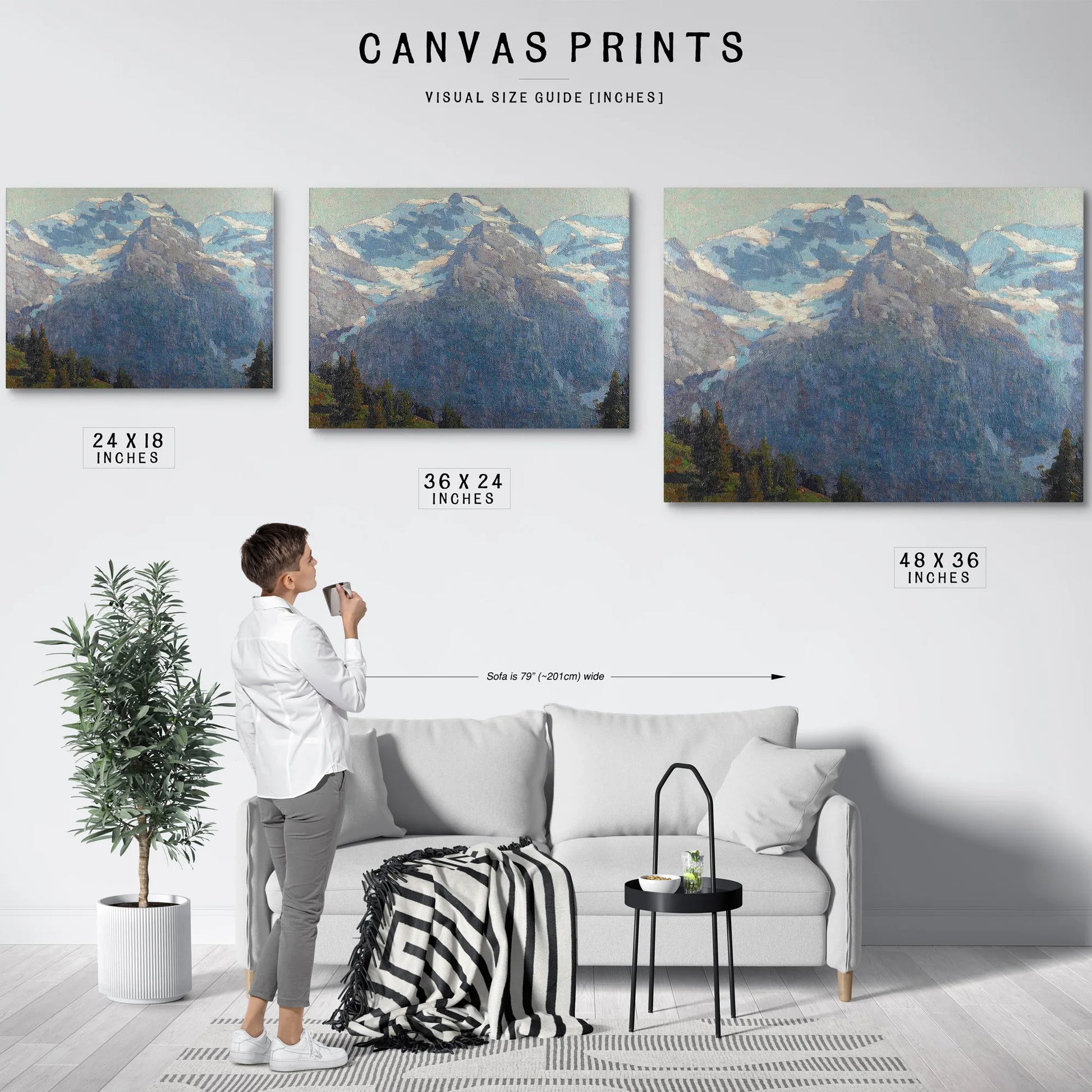 Majestic Alpine Scene By Edgar Payne Fine Art Print