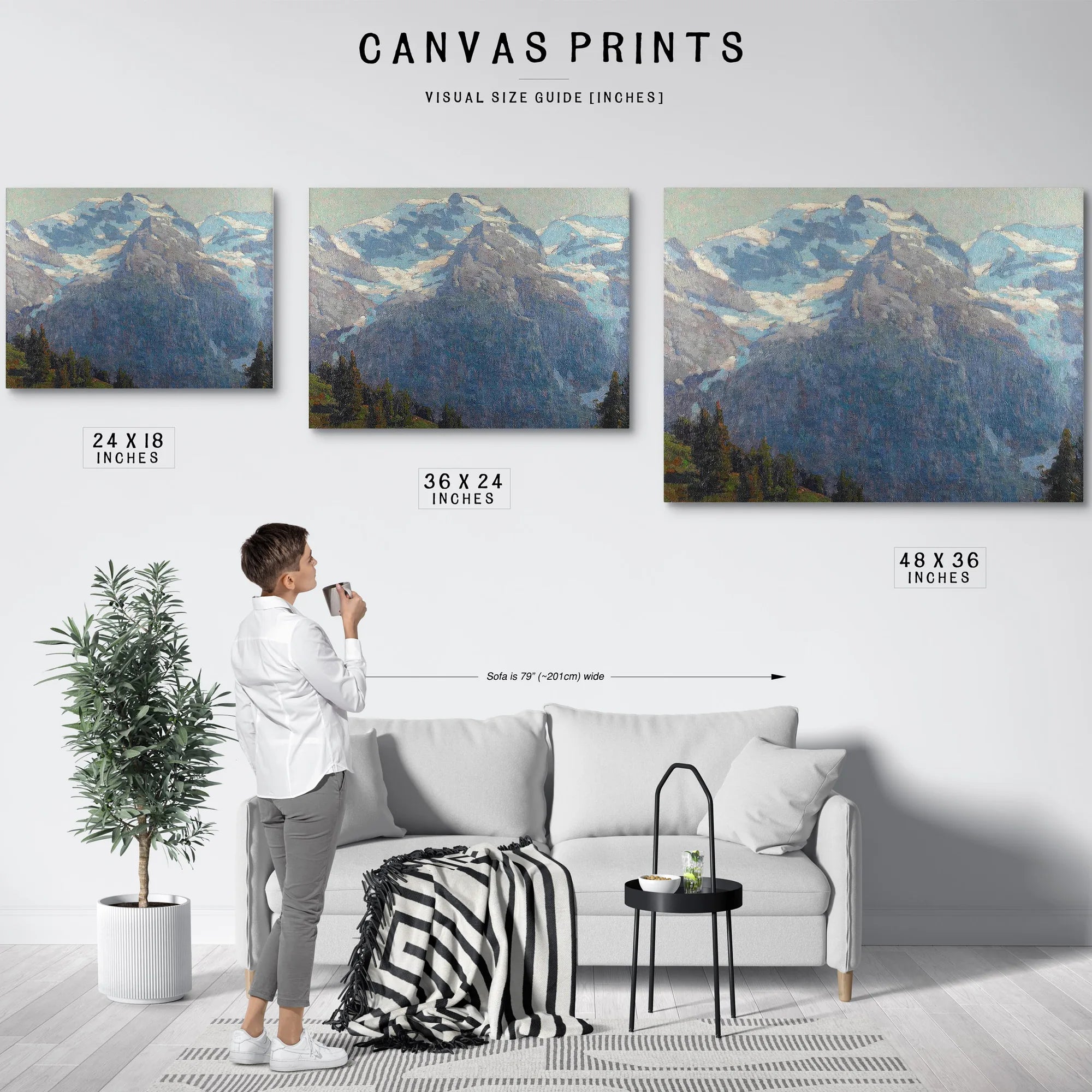 Majestic Alpine Scene By Edgar Payne Fine Art Print