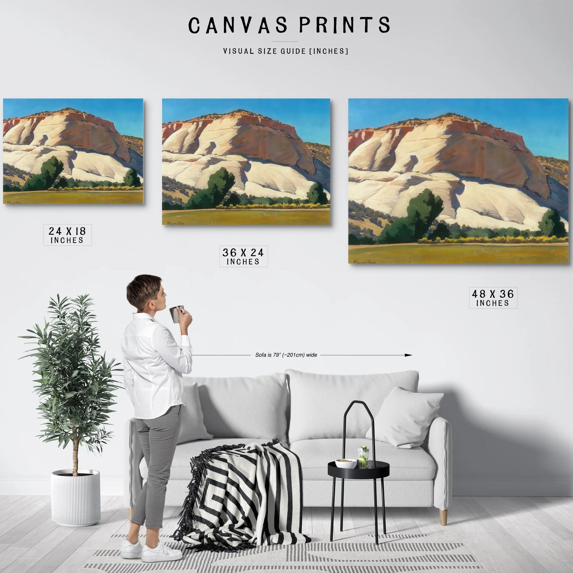 White Butte And Meadow By Maynard Dixon Fine Art Print