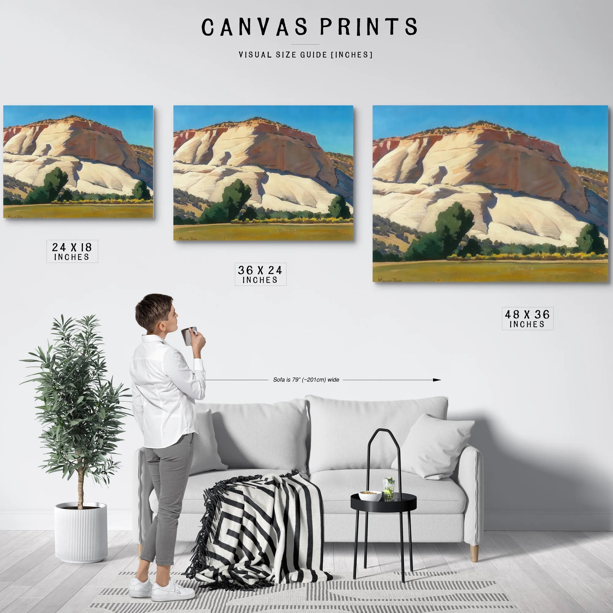 White Butte And Meadow By Maynard Dixon Fine Art Print