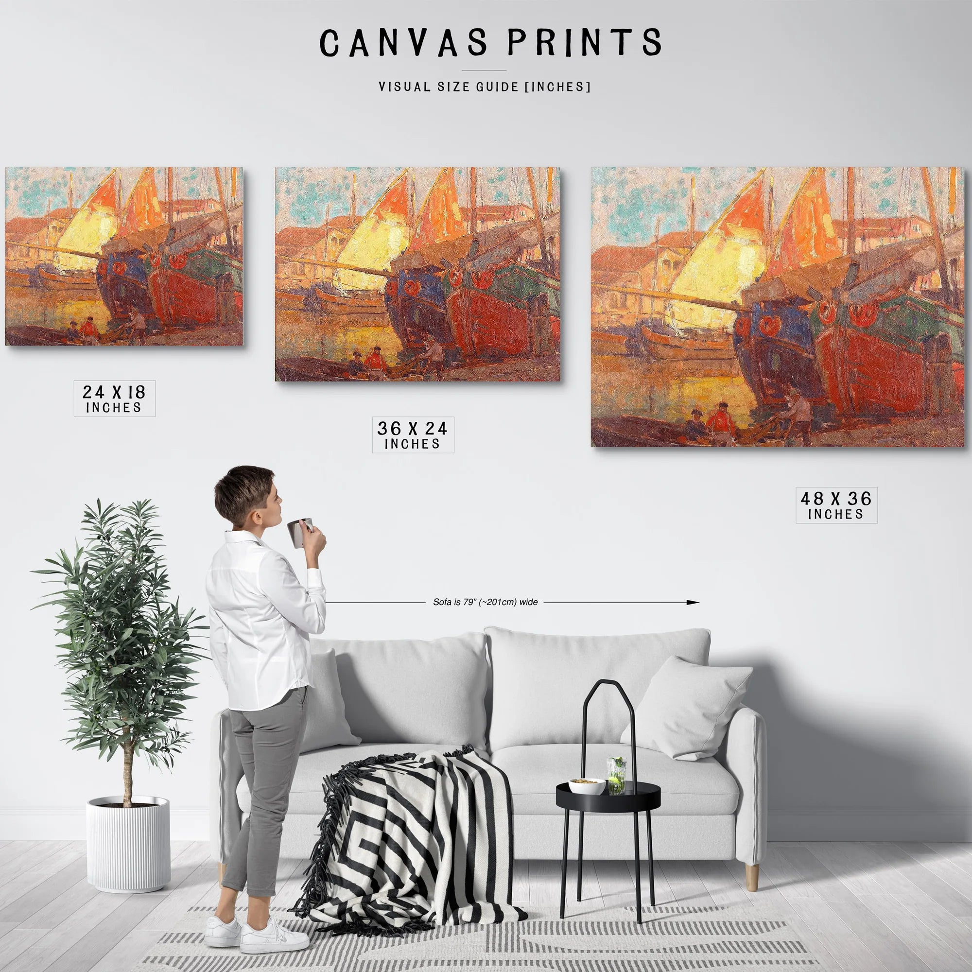 Tuna Boats By Edgar Payne Fine Art Print