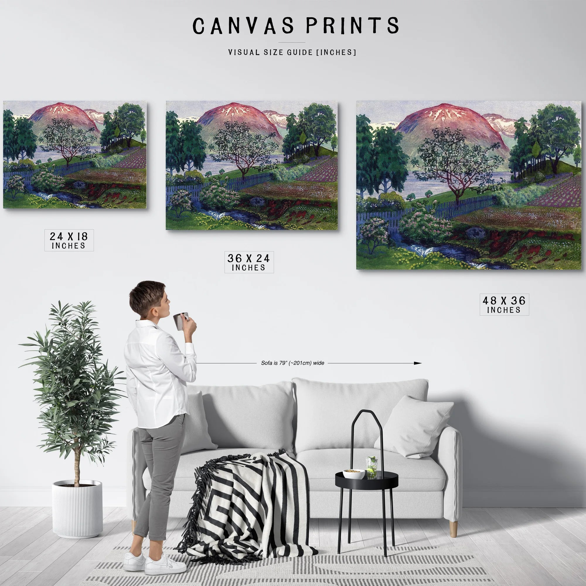 A Night In June In The Garden 1 By Nicolai Astrup Fine Art Print