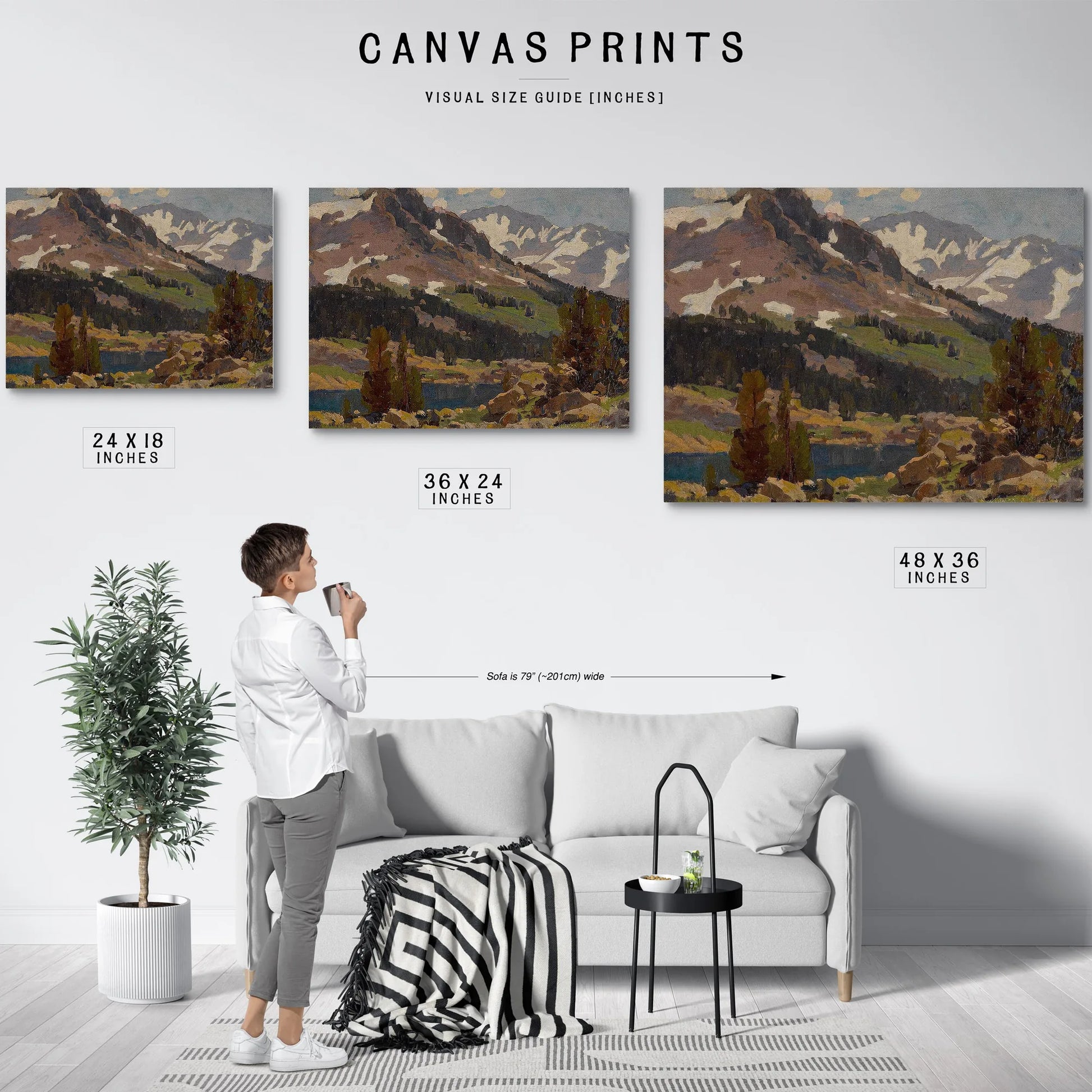 Sierra Slopes And Lake By Edgar Payne Fine Art Print