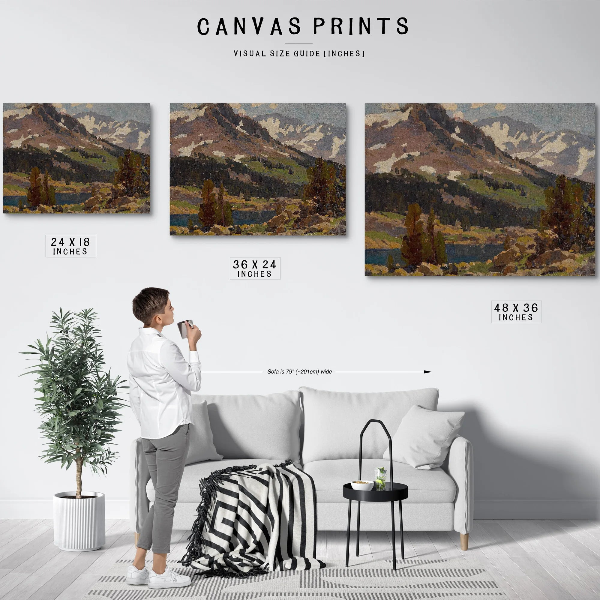 Sierra Slopes And Lake By Edgar Payne Fine Art Print