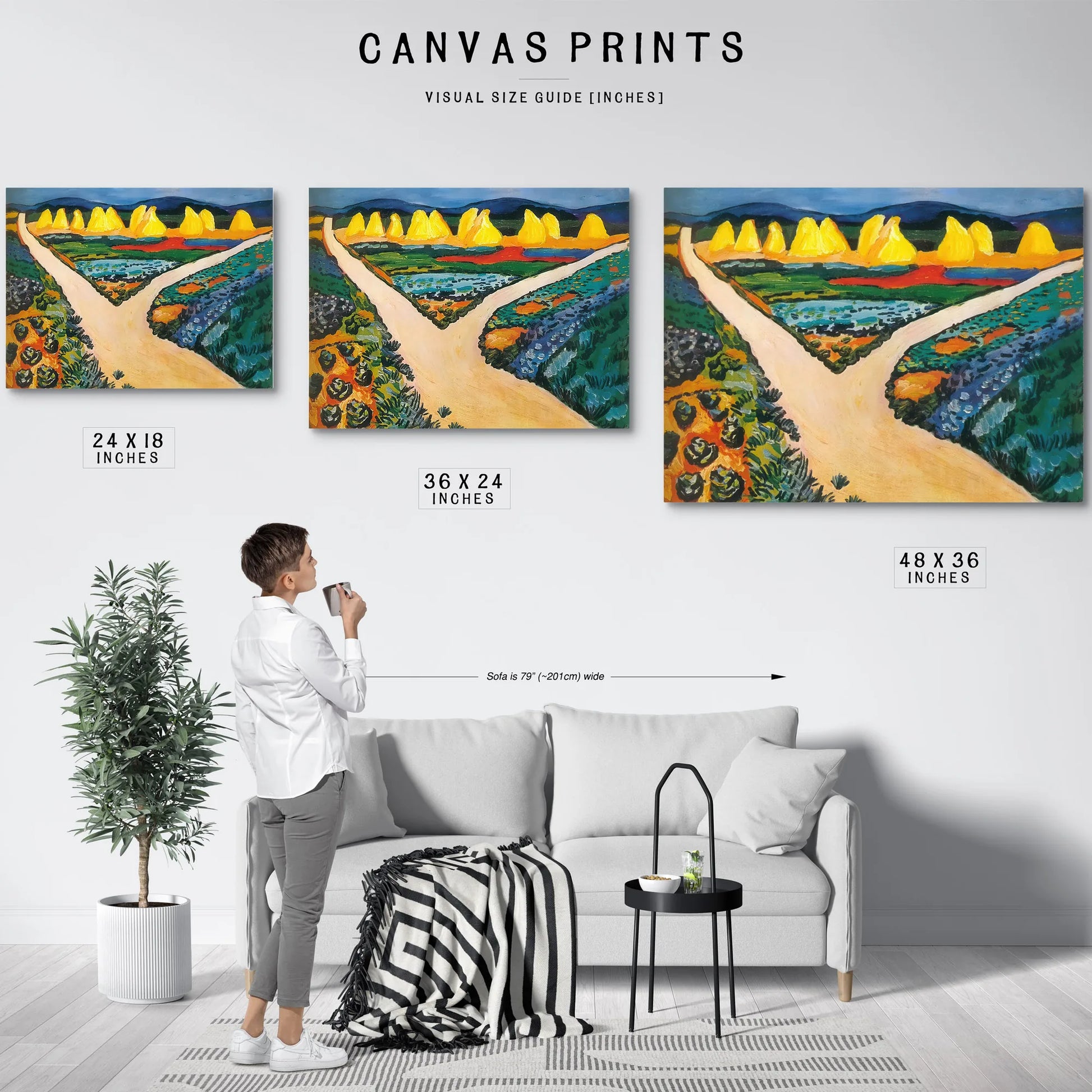 Confluence Point By August Macke Fine Art Print