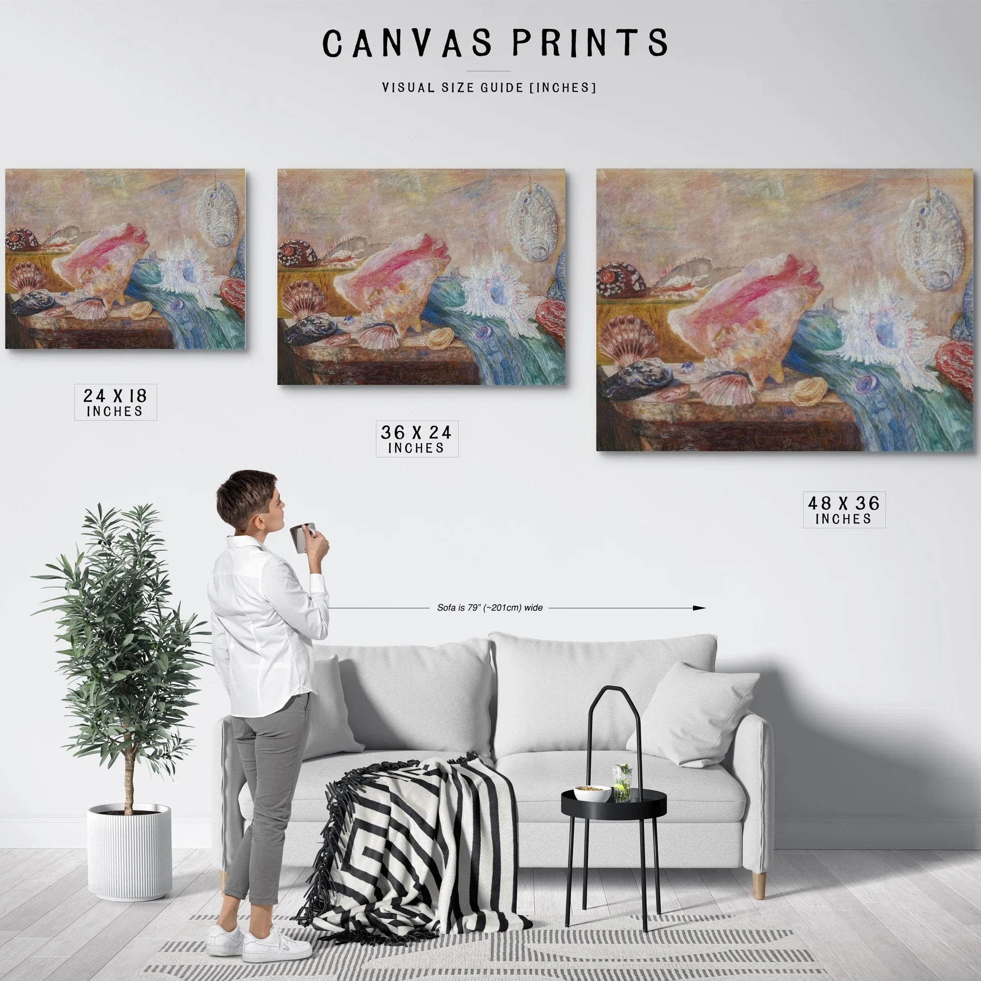 Seashells1 By James Ensor Fine Art Print
