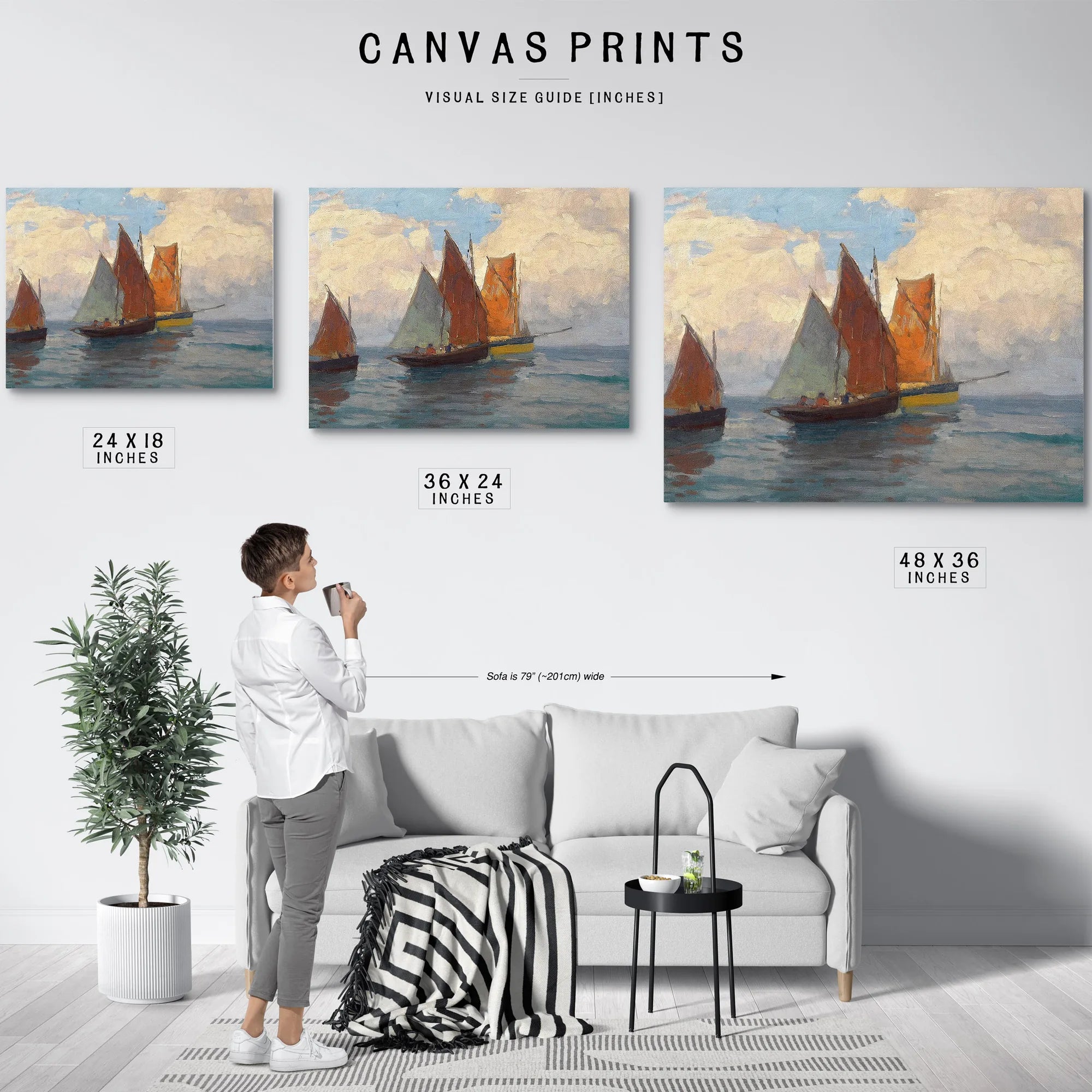 Fishing Boats By Edgar Payne Fine Art Print
