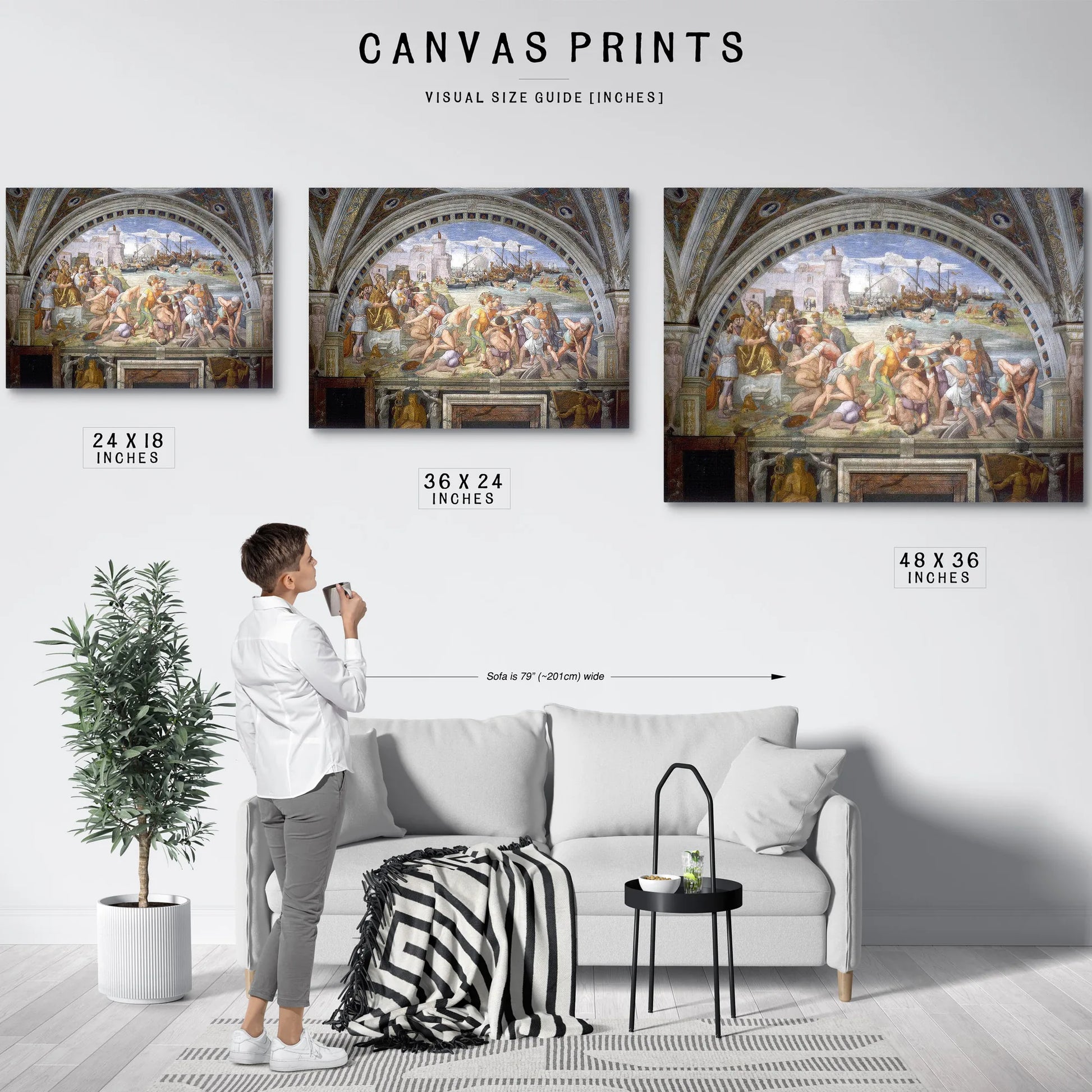 The Battle Of Ostia By Raphael Fine Art Print