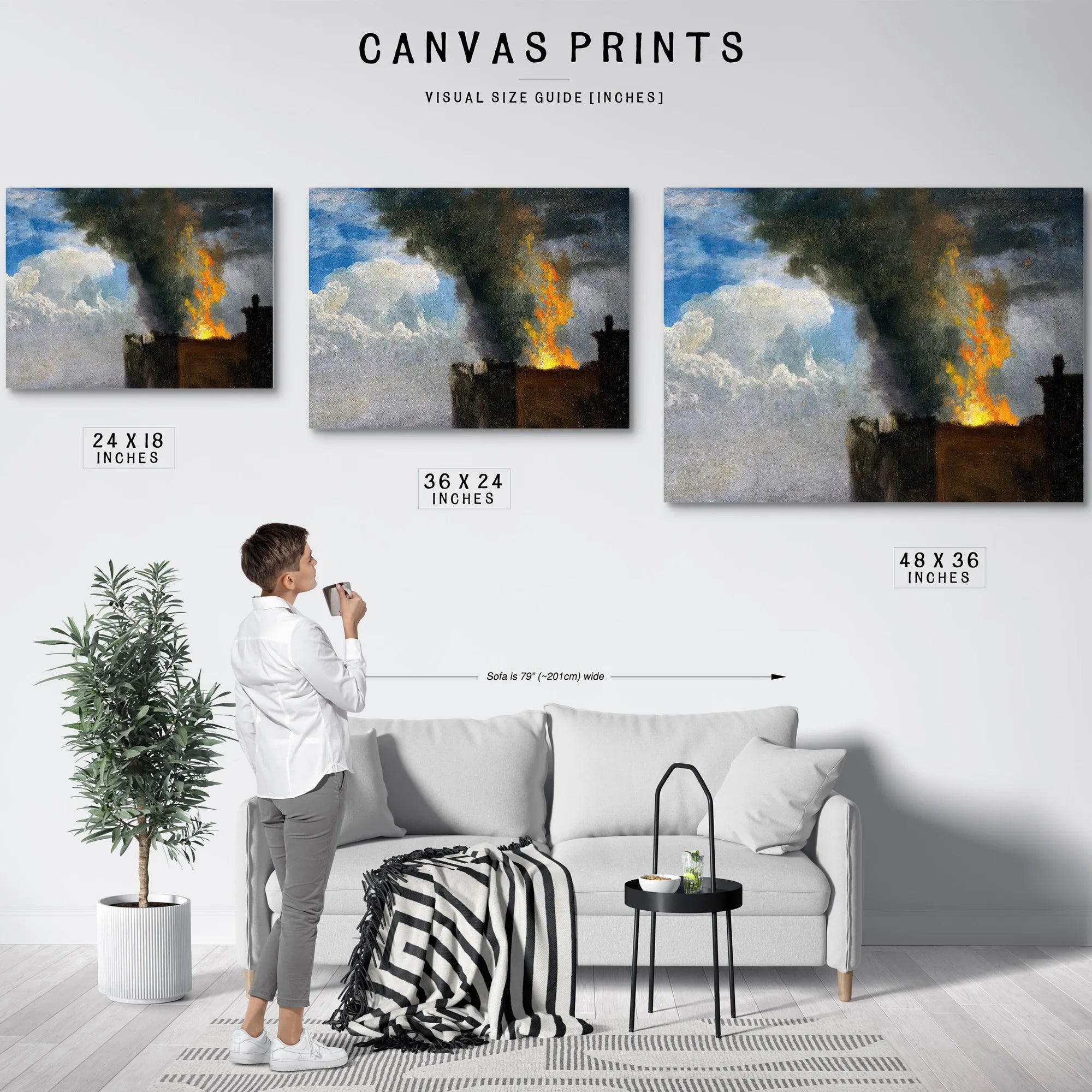 The Conflagration By Bierstadt Albert Fine Art Print