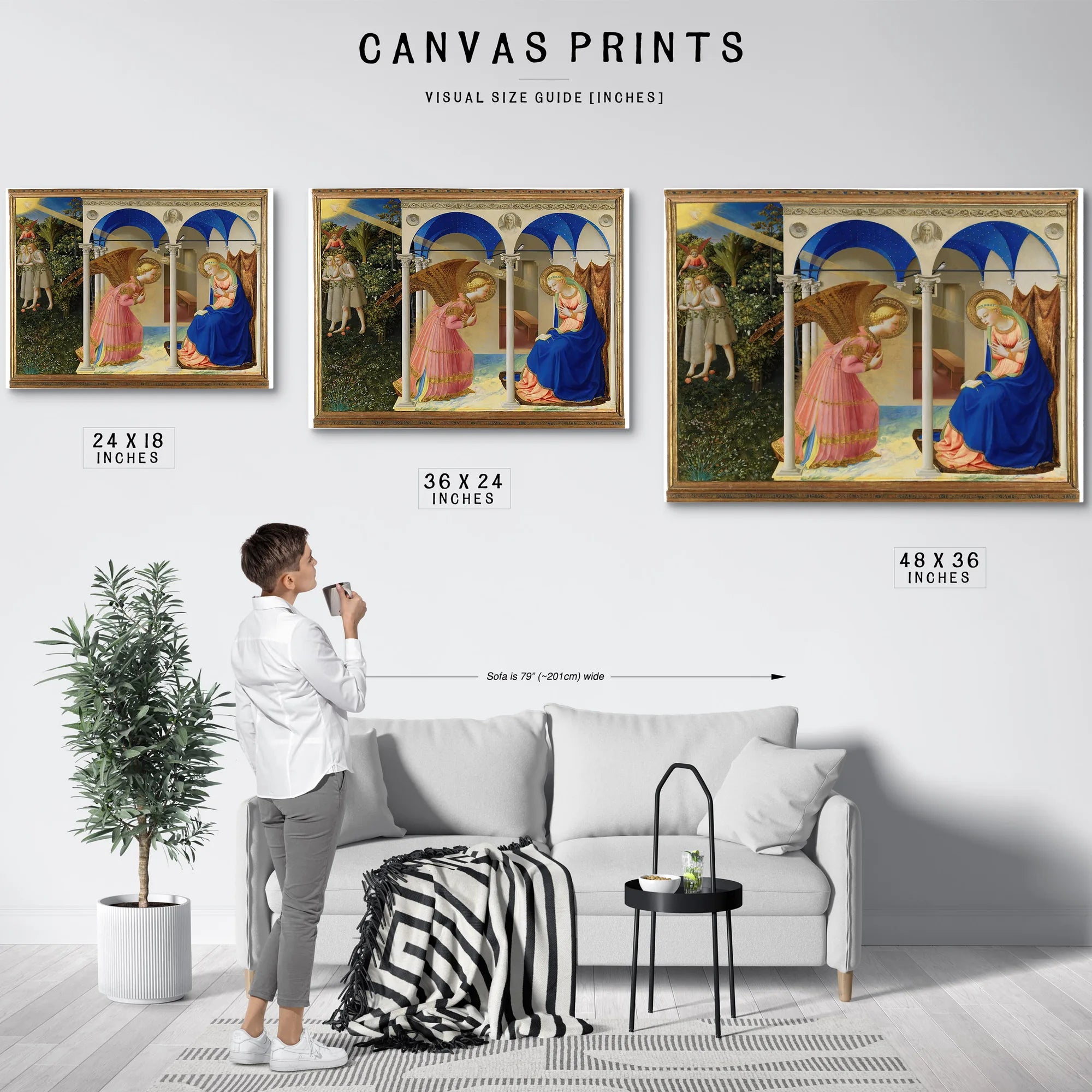 The Annunciation By Fra Angelico Fine Art Print