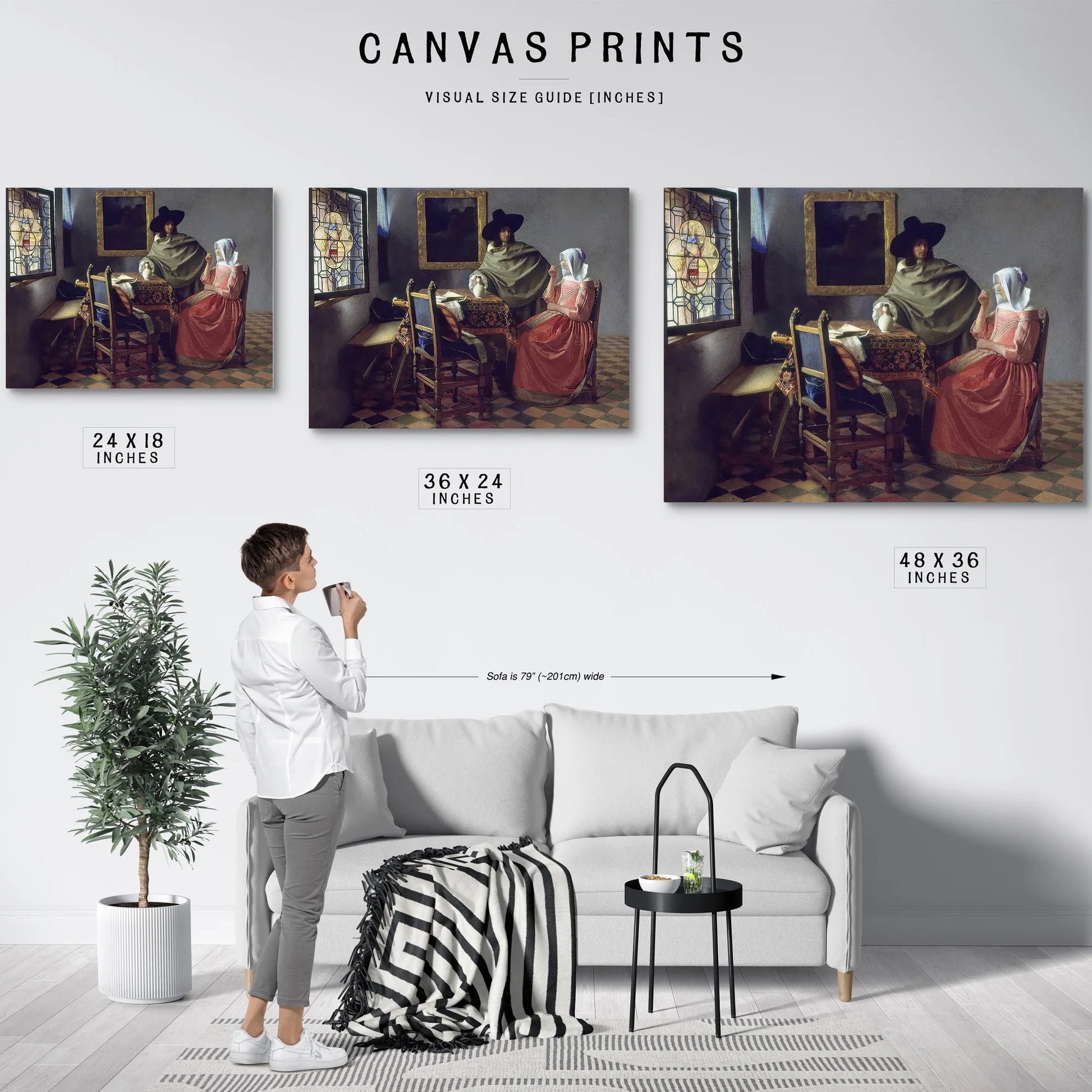 The Glass Of Wine By Johannes Vermeer Fine Art Print