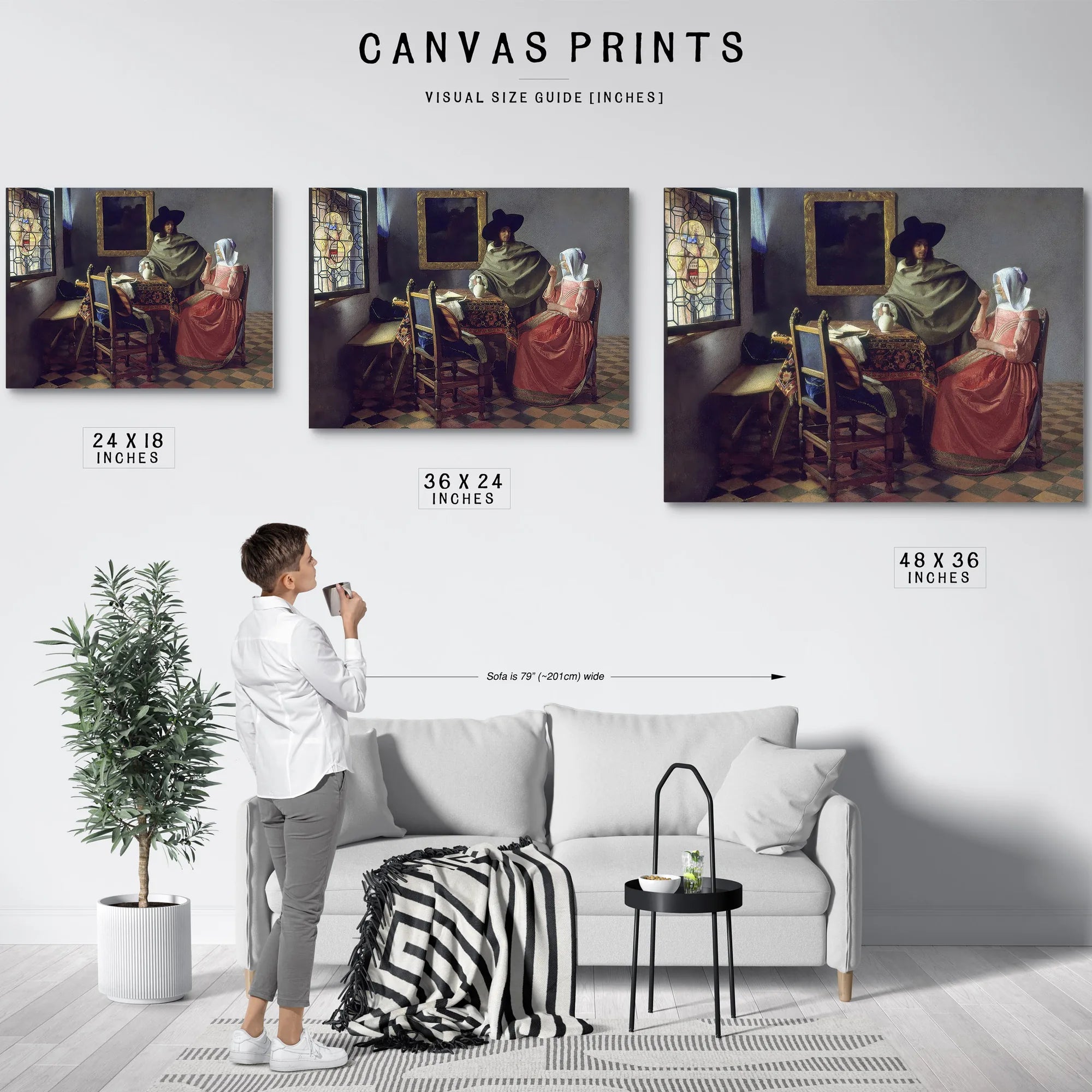 The Glass Of Wine By Johannes Vermeer Fine Art Print