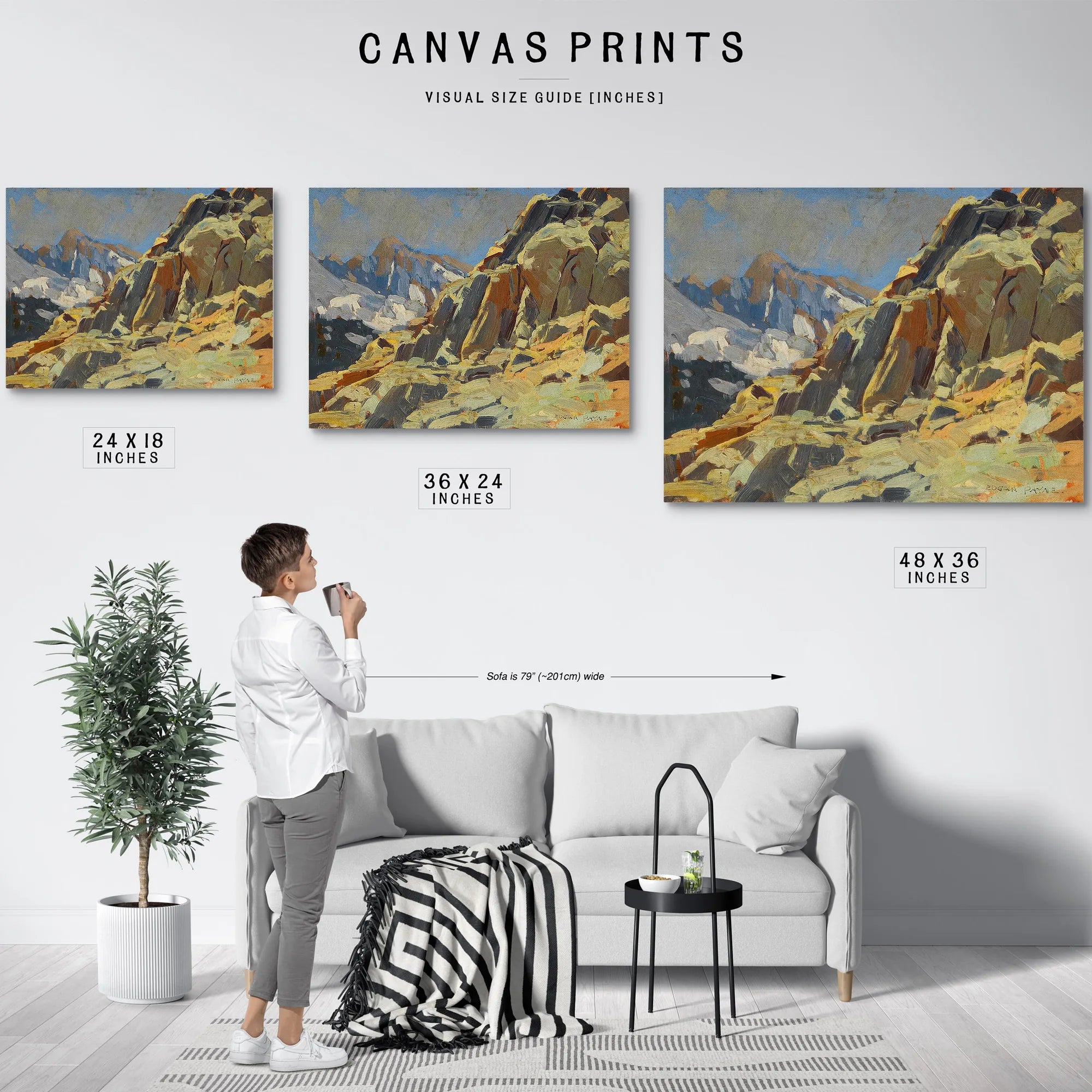 Rocky Crags By Edgar Payne Fine Art Print