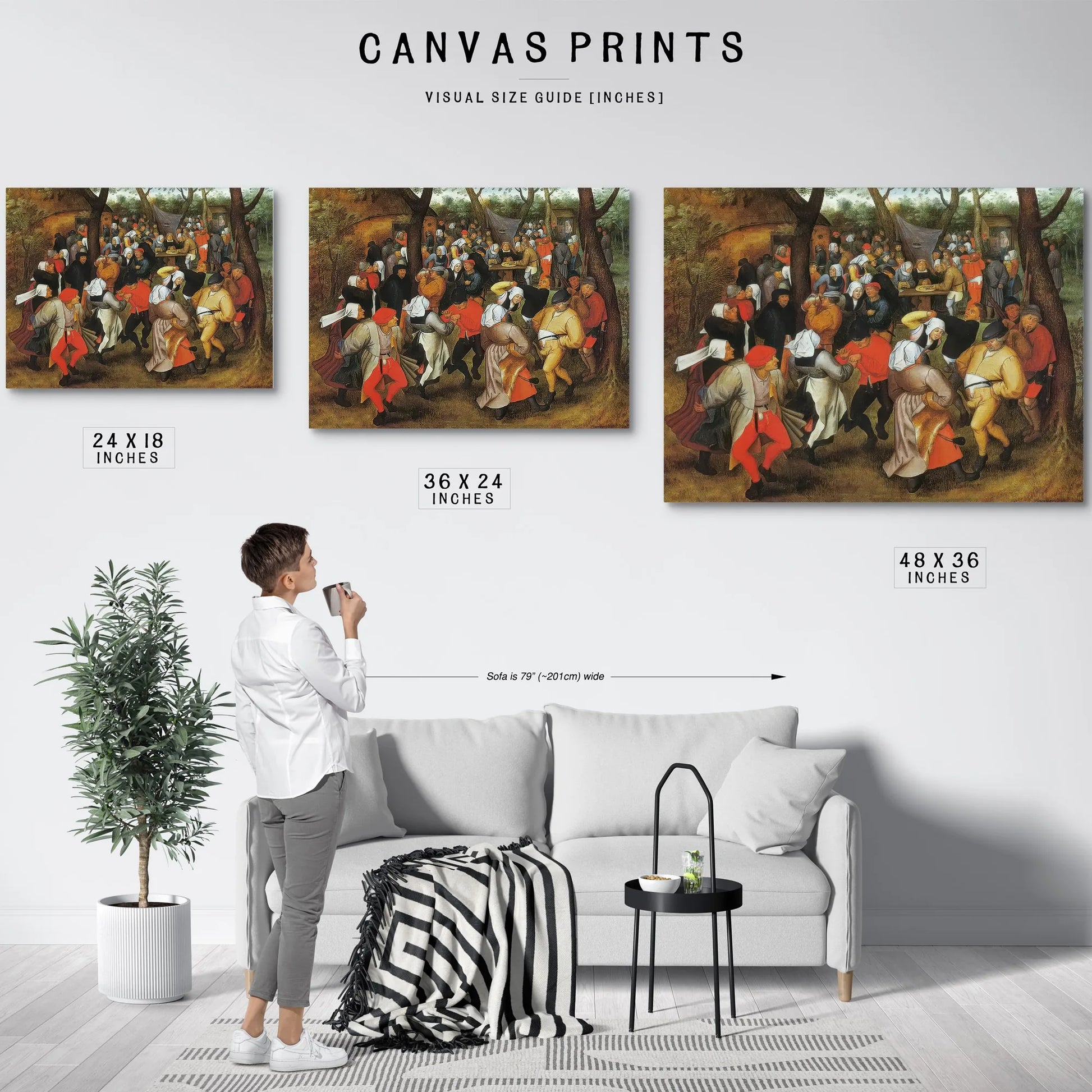 Peasant Wedding Dance 1607 By Pieter Bruegel Fine Art Print