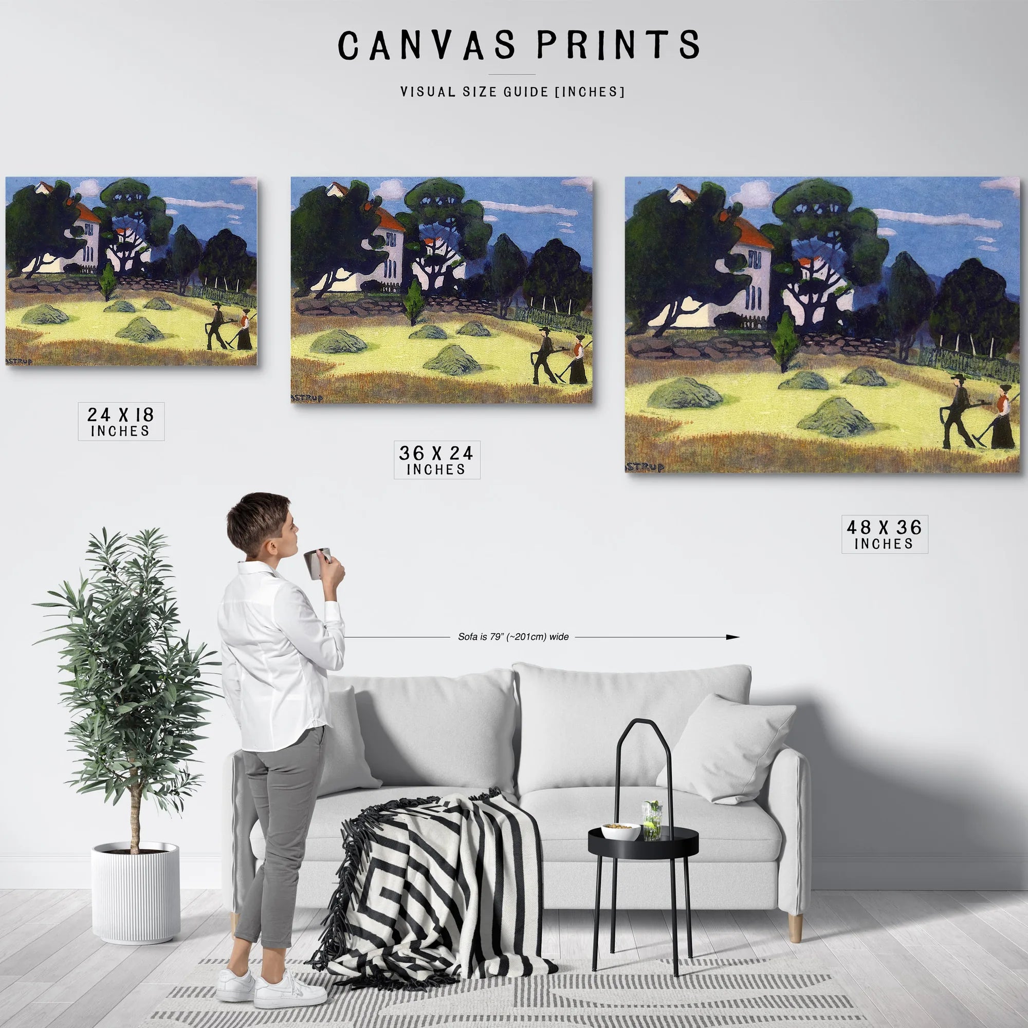 Home From Work 1 By Nicolai Astrup Fine Art Print