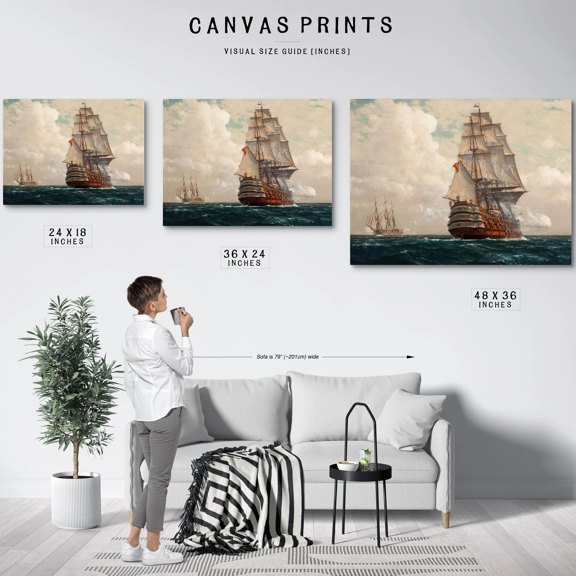 Ship At Sea By Michael Zeno Diemer Fine Art Print