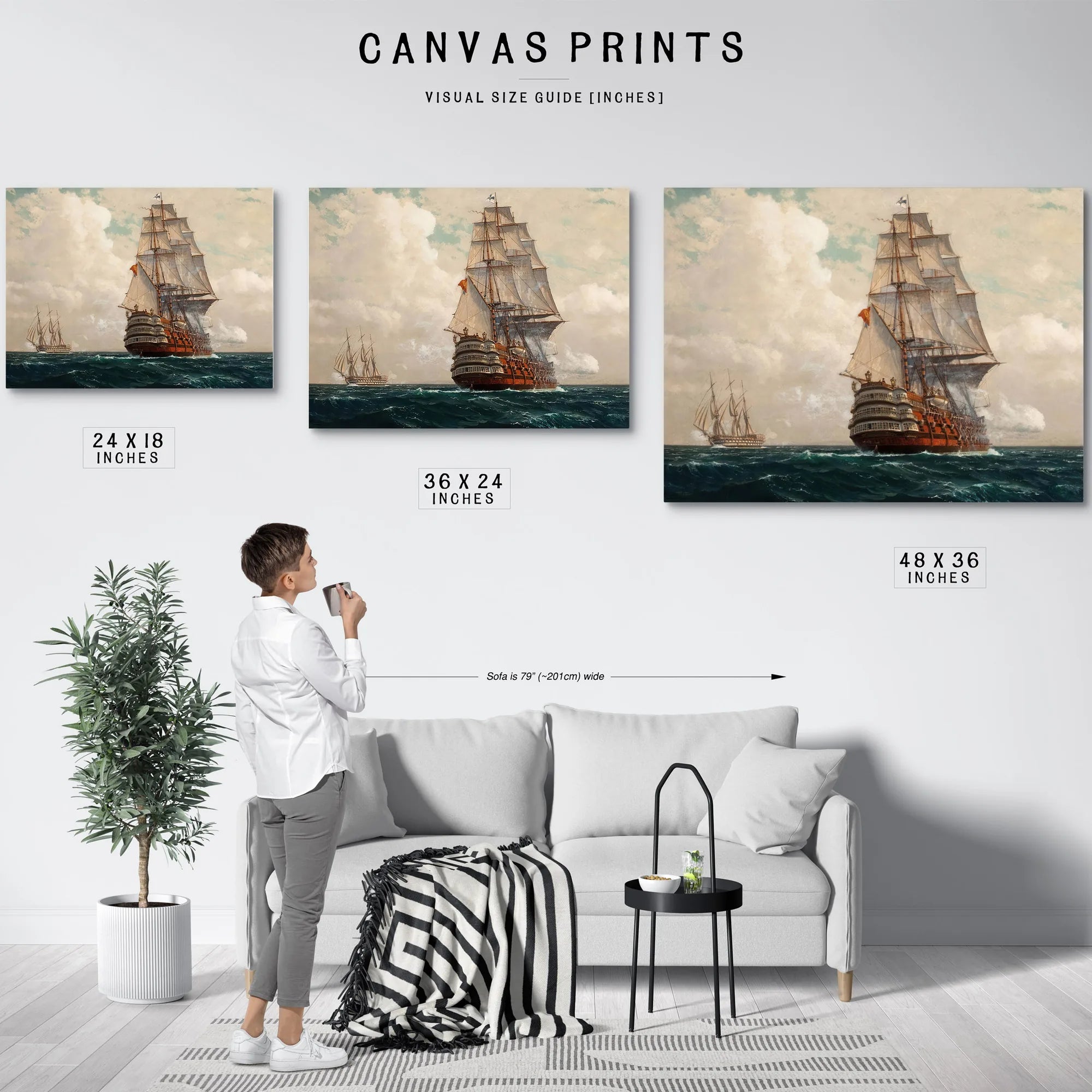 Ship At Sea By Michael Zeno Diemer Fine Art Print