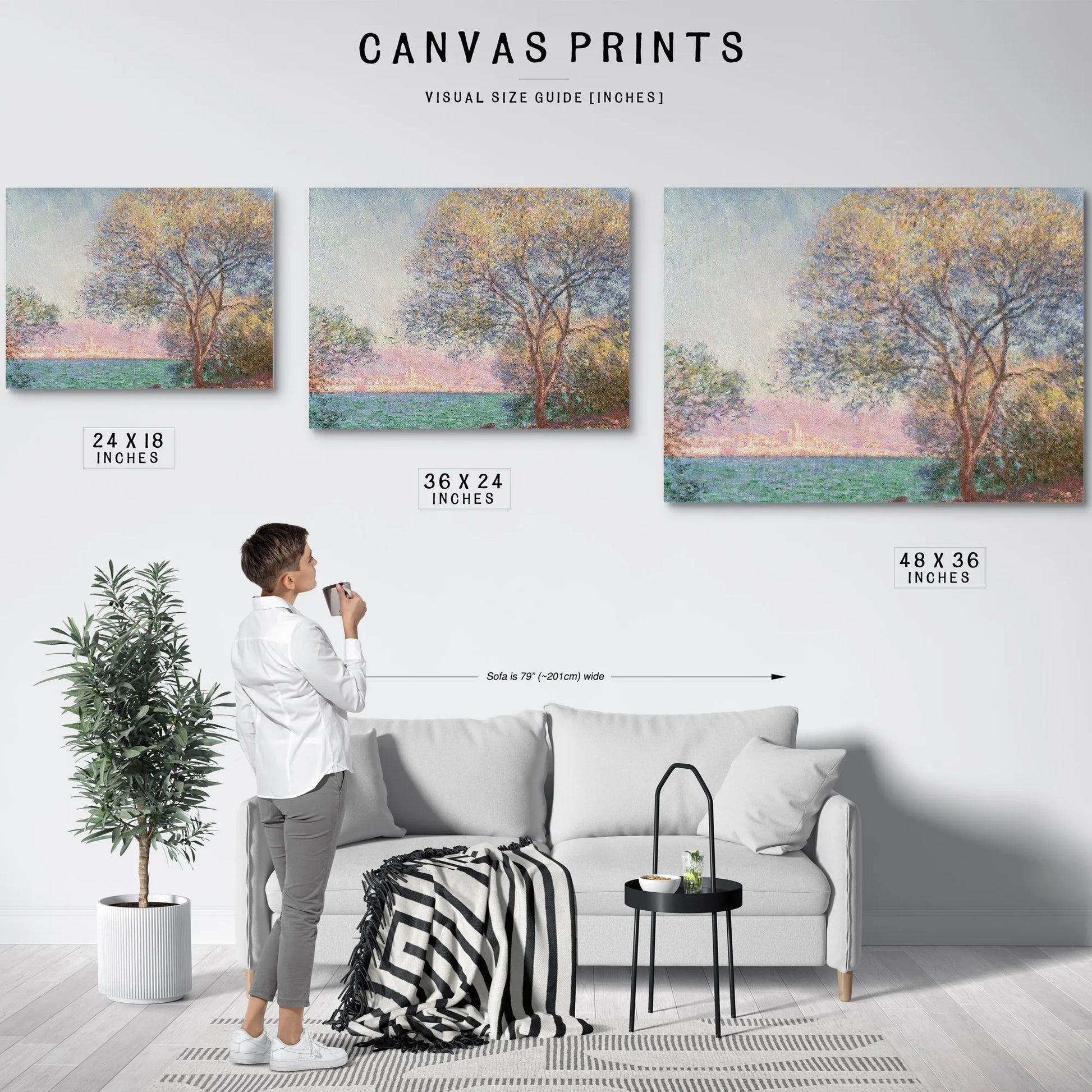 Morning In Antibes By Claude Monet Fine Art Print