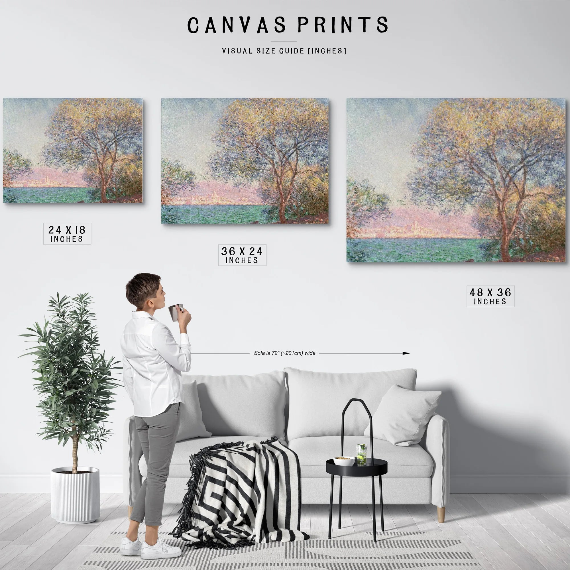Morning In Antibes By Claude Monet Fine Art Print