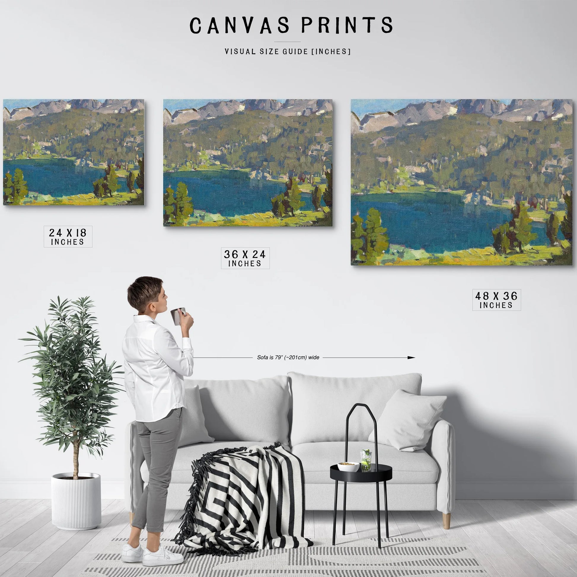 High Sierra Lake Scene By Edgar Payne Fine Art Print