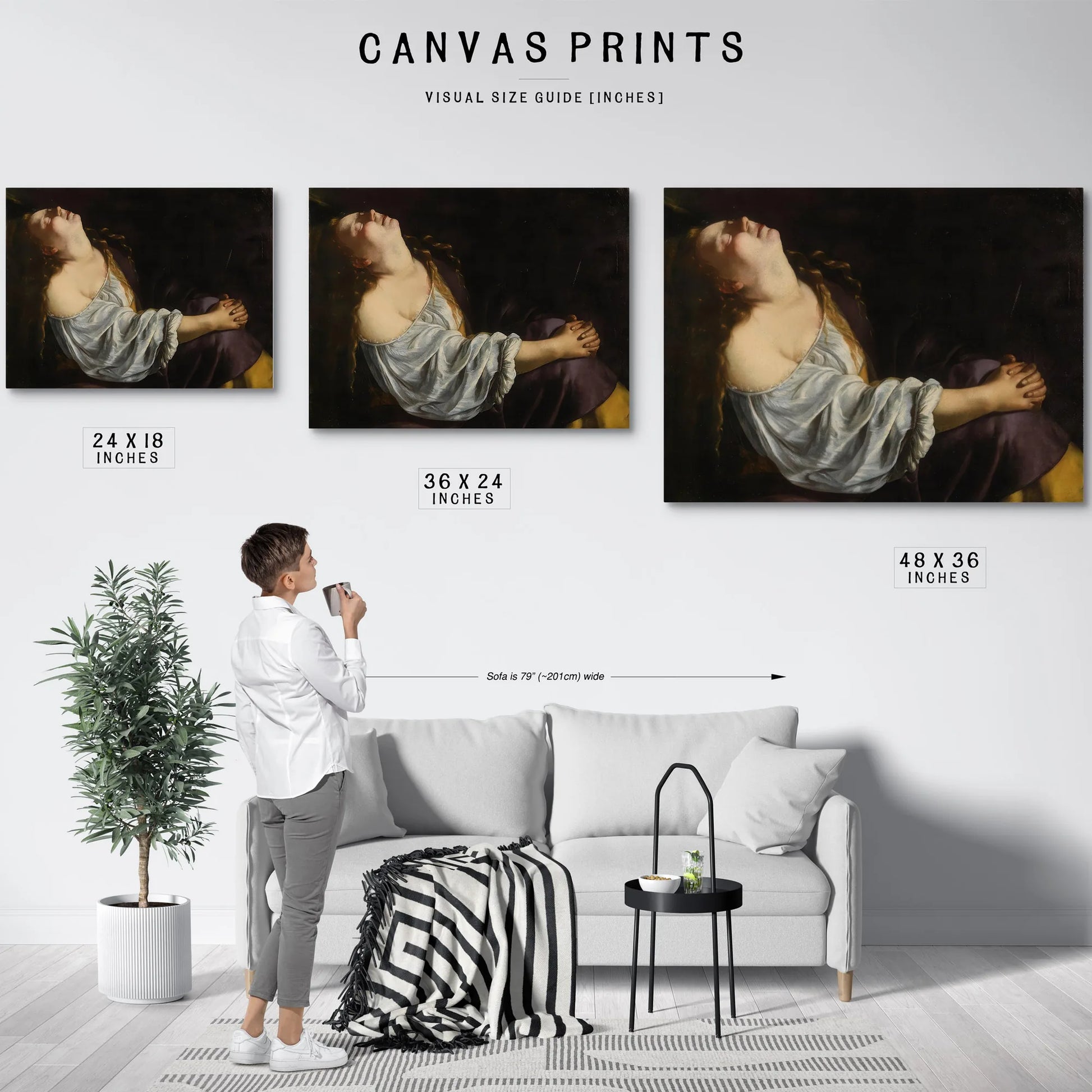 Mary Magdalene 1620 By Artemisia Gentileschi Fine Art Print