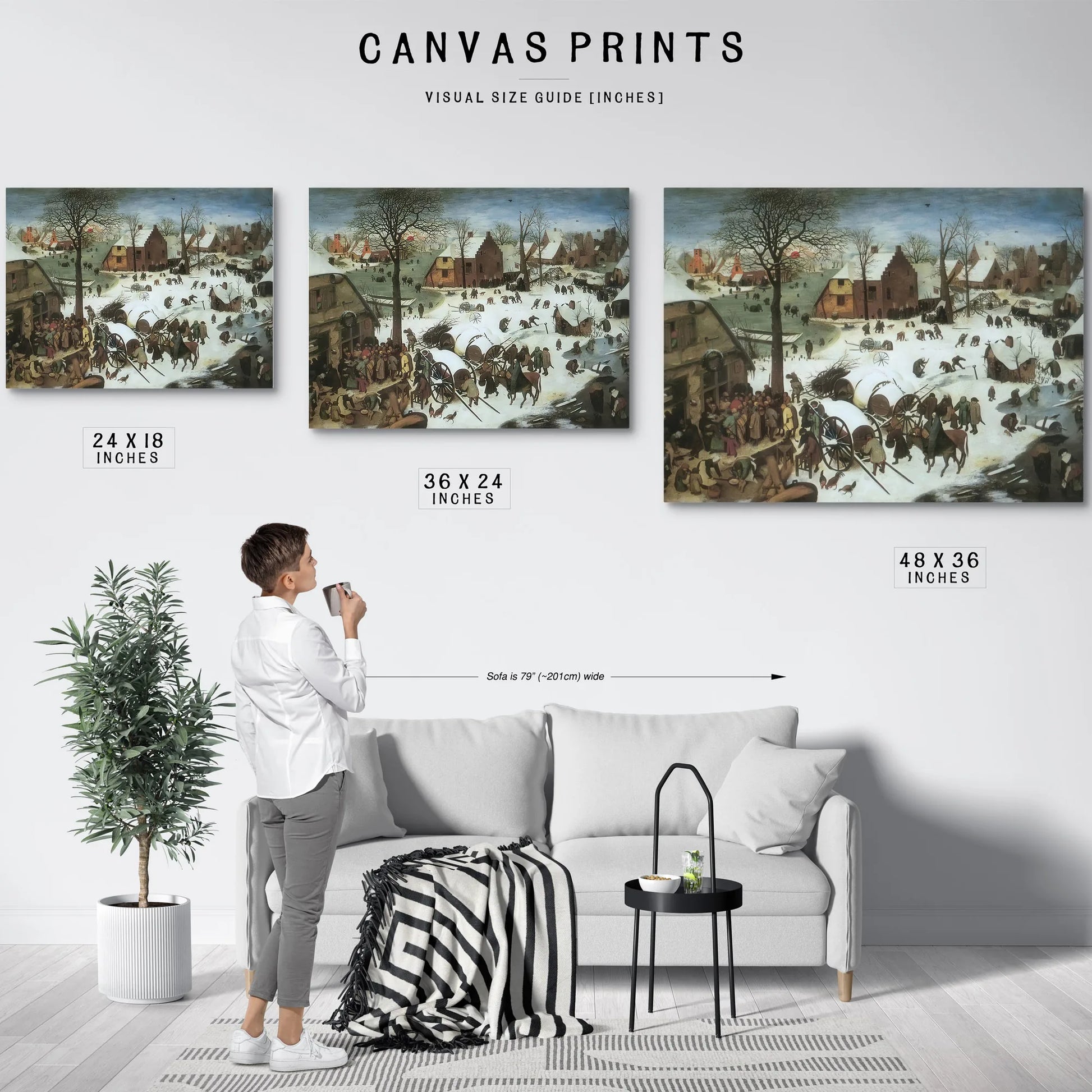 The Census At Bethlehem 1566 By Pieter Bruegel Fine Art Print