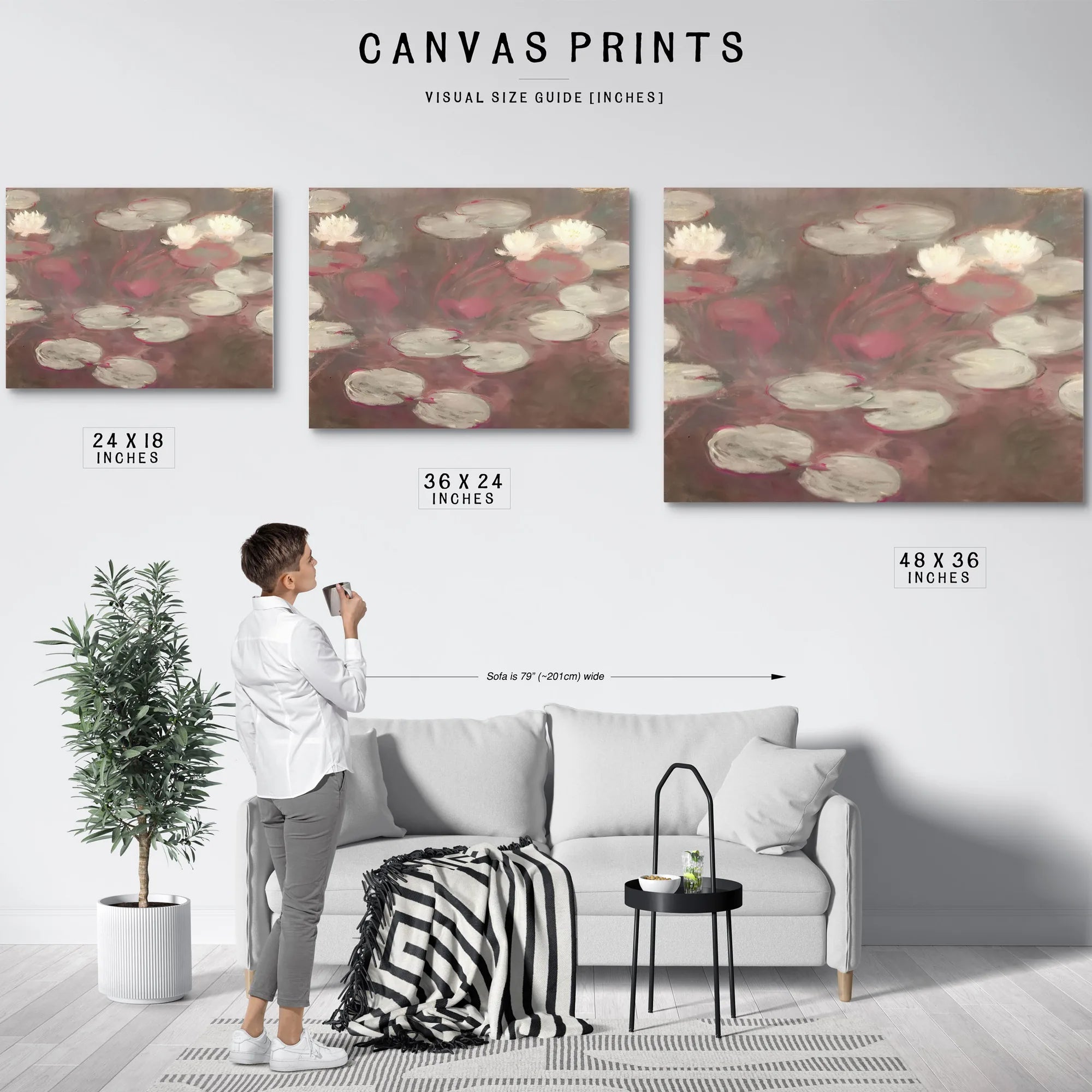 Pink Water Liies By Claude Monet Fine Art Print