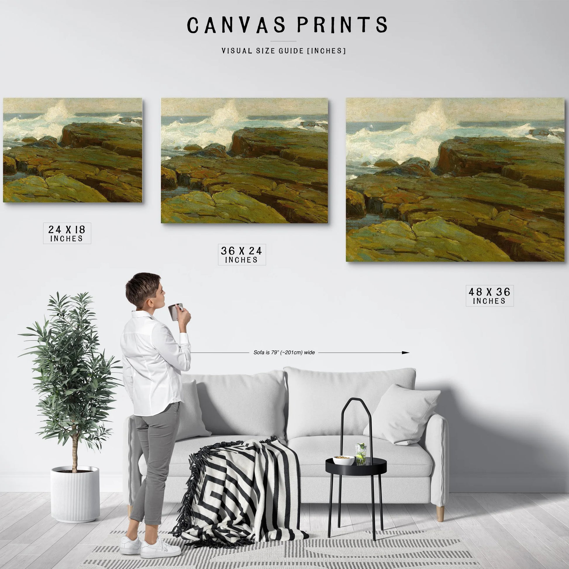 Rocks And Sea By Edgar Payne Fine Art Print