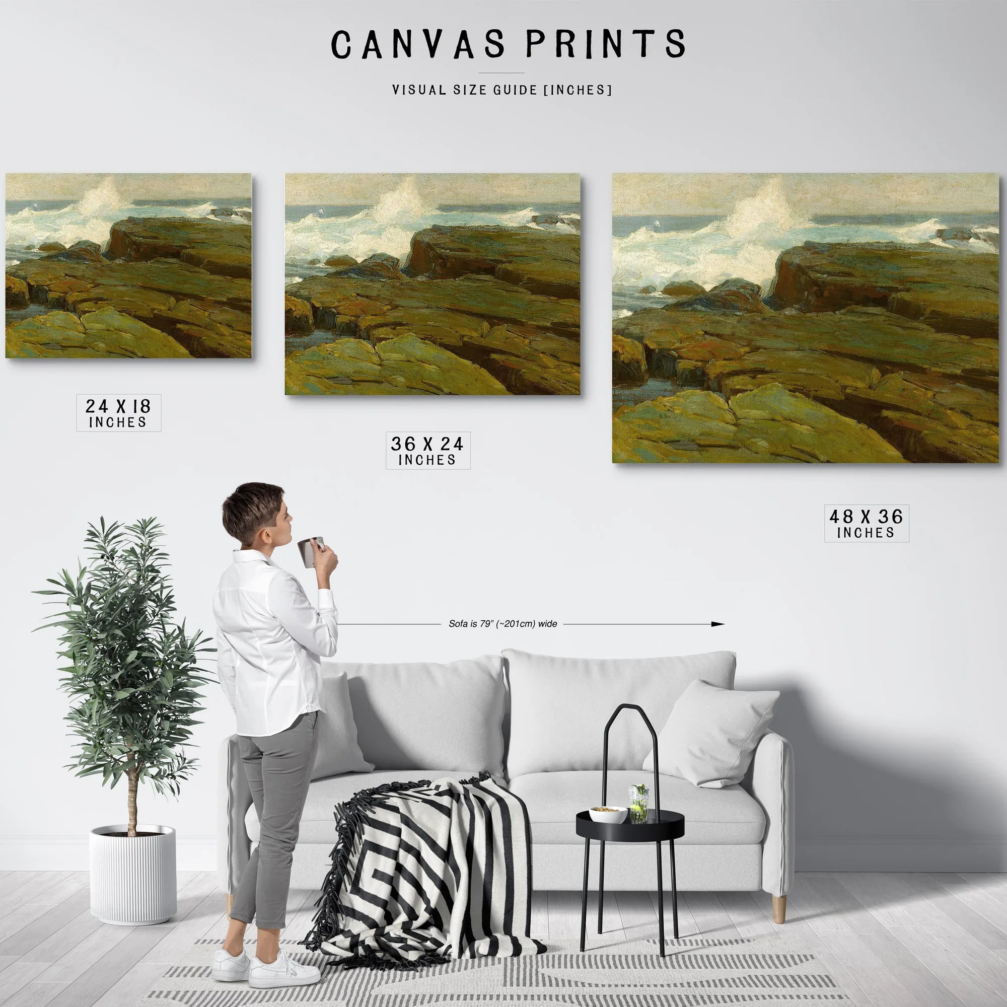 Rocks And Sea By Edgar Payne Fine Art Print